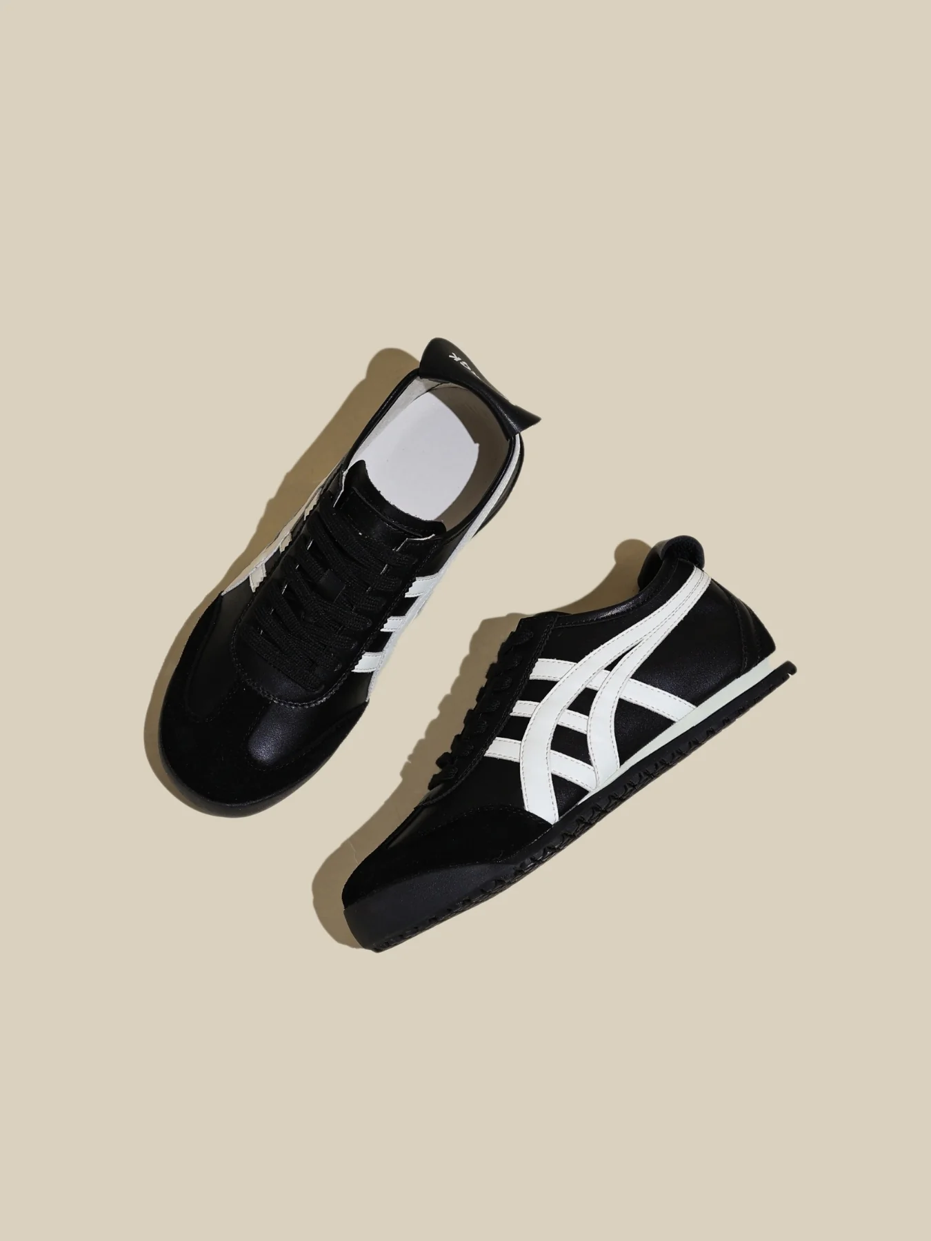Rumour Has It | Maxine Contrast Strap Leather Sneaker - black - Image 6