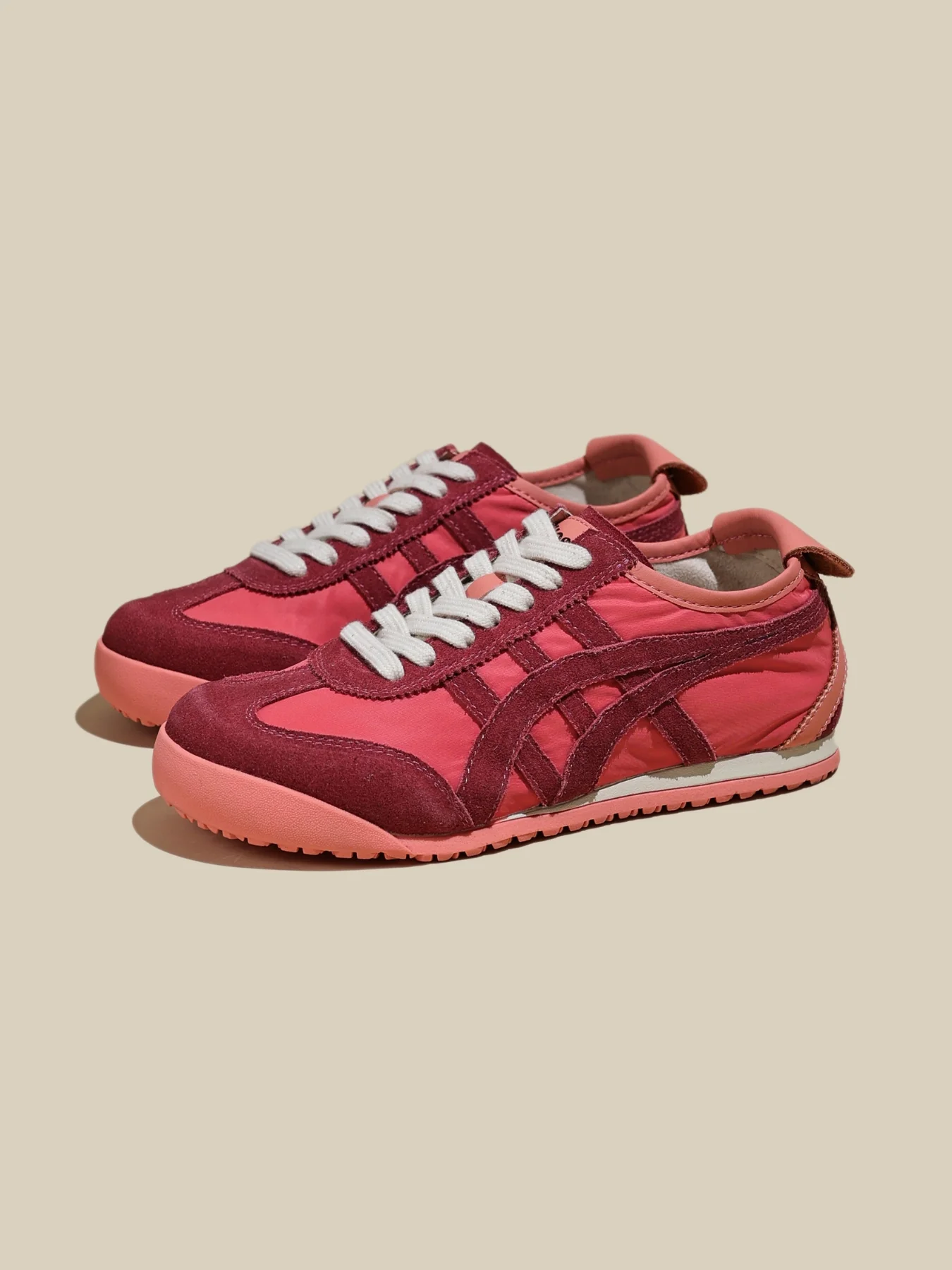 Rumour Has It | Maxine Contrast Strap Leather Sneaker - red - Image 2