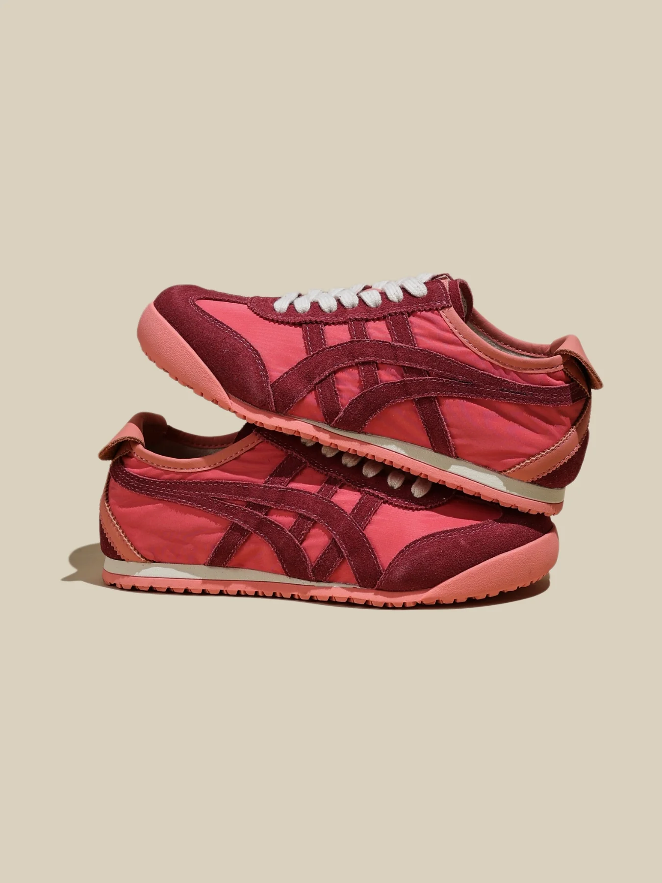 Rumour Has It | Maxine Contrast Strap Leather Sneaker - red - Image 3