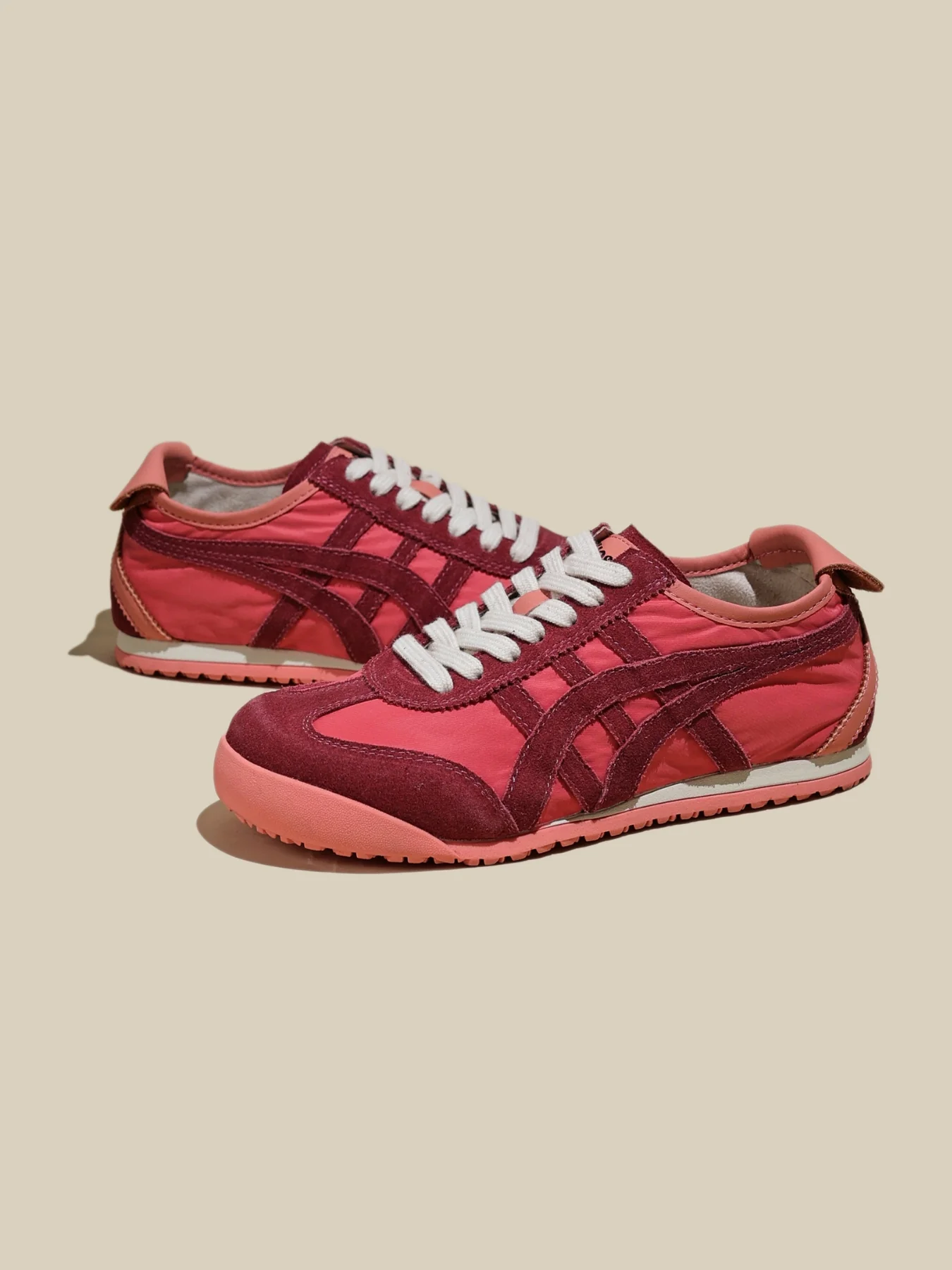 Rumour Has It | Maxine Contrast Strap Leather Sneaker - red - Image 4