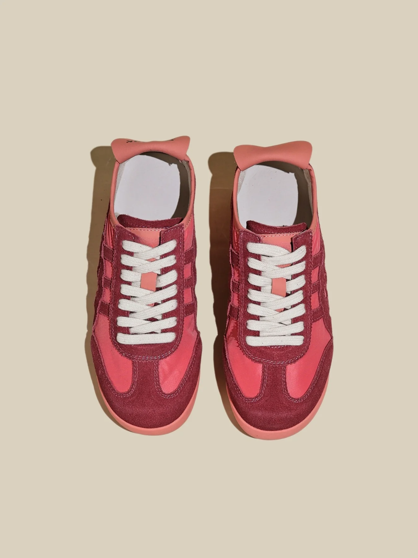 Rumour Has It | Maxine Contrast Strap Leather Sneaker - red - Image 5