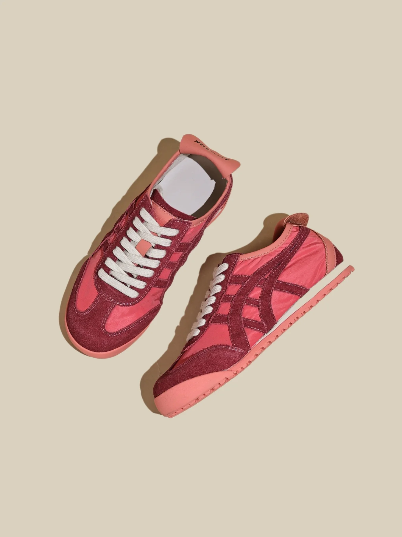 Rumour Has It | Maxine Contrast Strap Leather Sneaker - red - Image 6