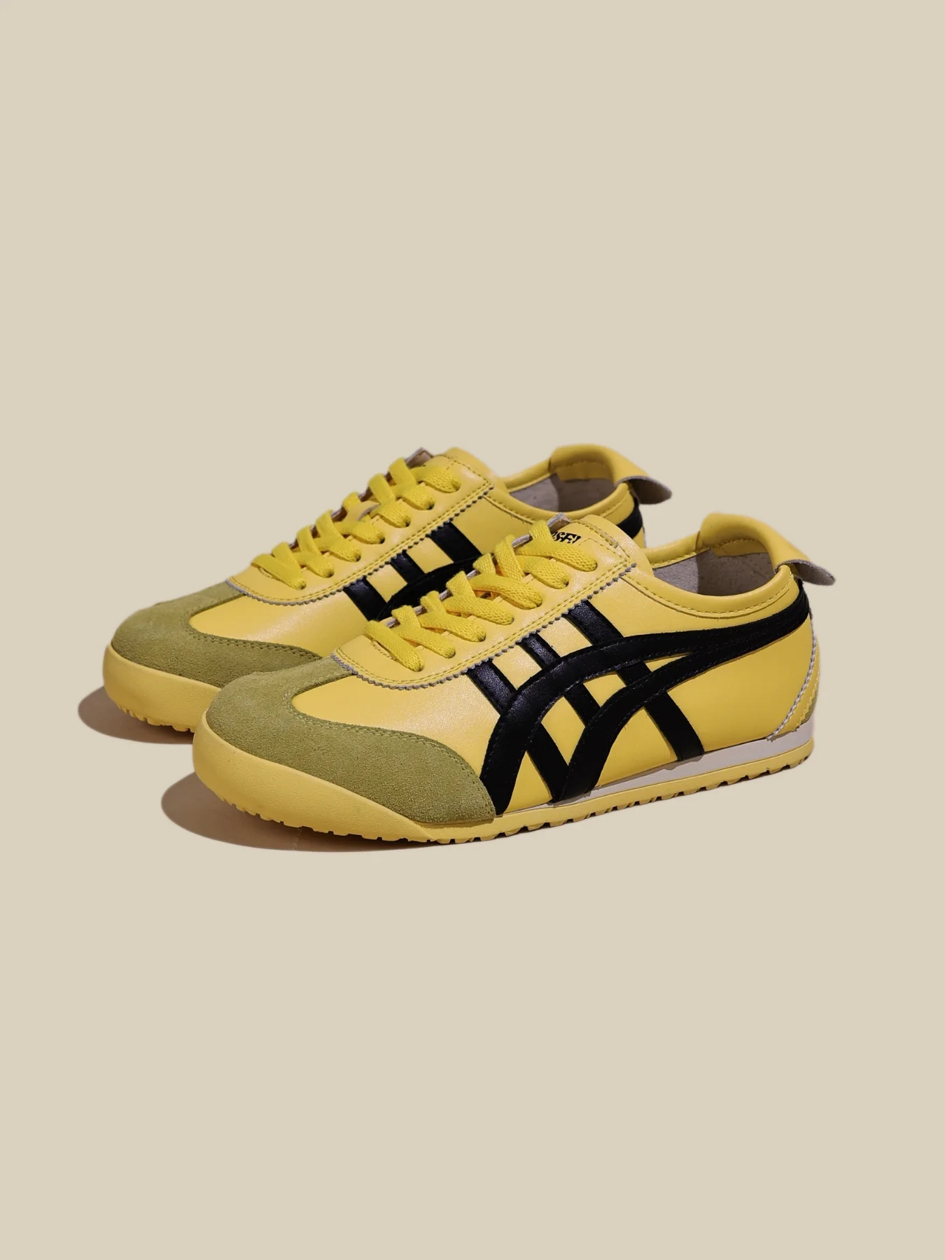 Rumour Has It | Maxine Contrast Strap Leather Sneaker - yellow - Image 2