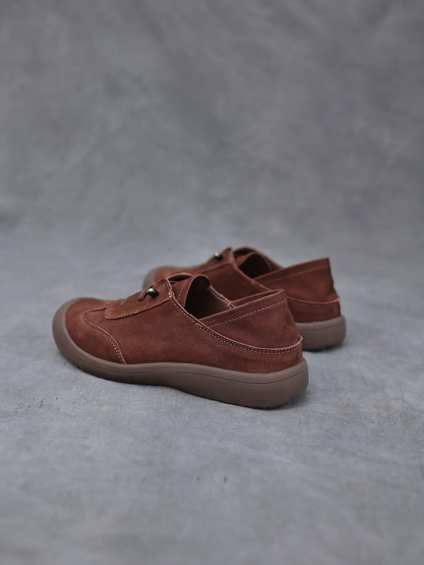 Rumour Has It | Nella Contrast Leather Casual Sneaker - brown - Image 4