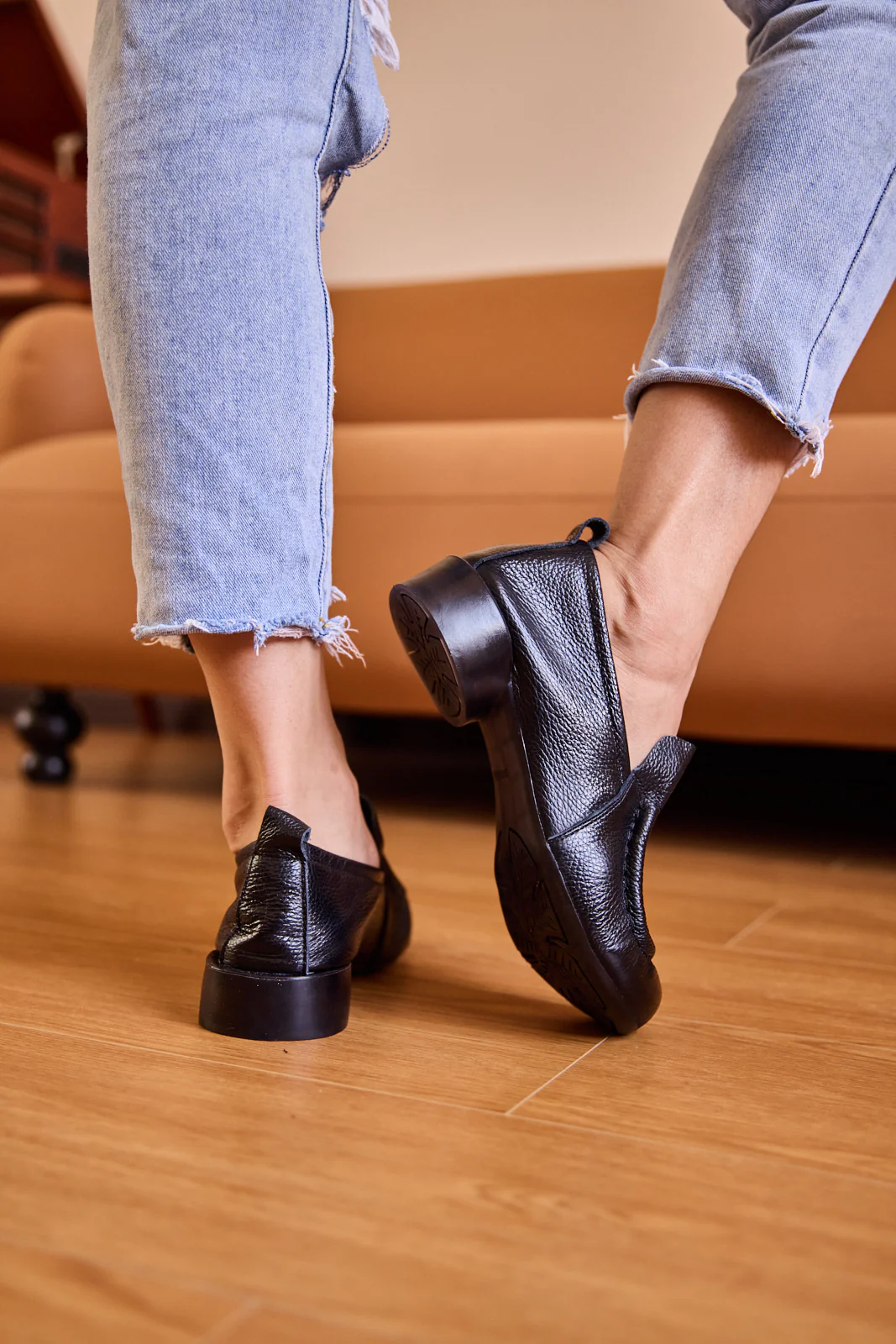 Rumour Has It | Nolita Leather Loafer - Black - Image 4
