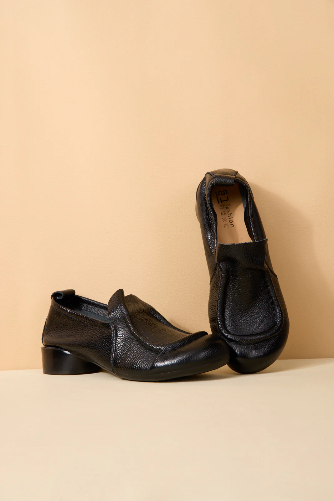 Rumour Has It | Nolita Leather Loafer - Black - Image 9