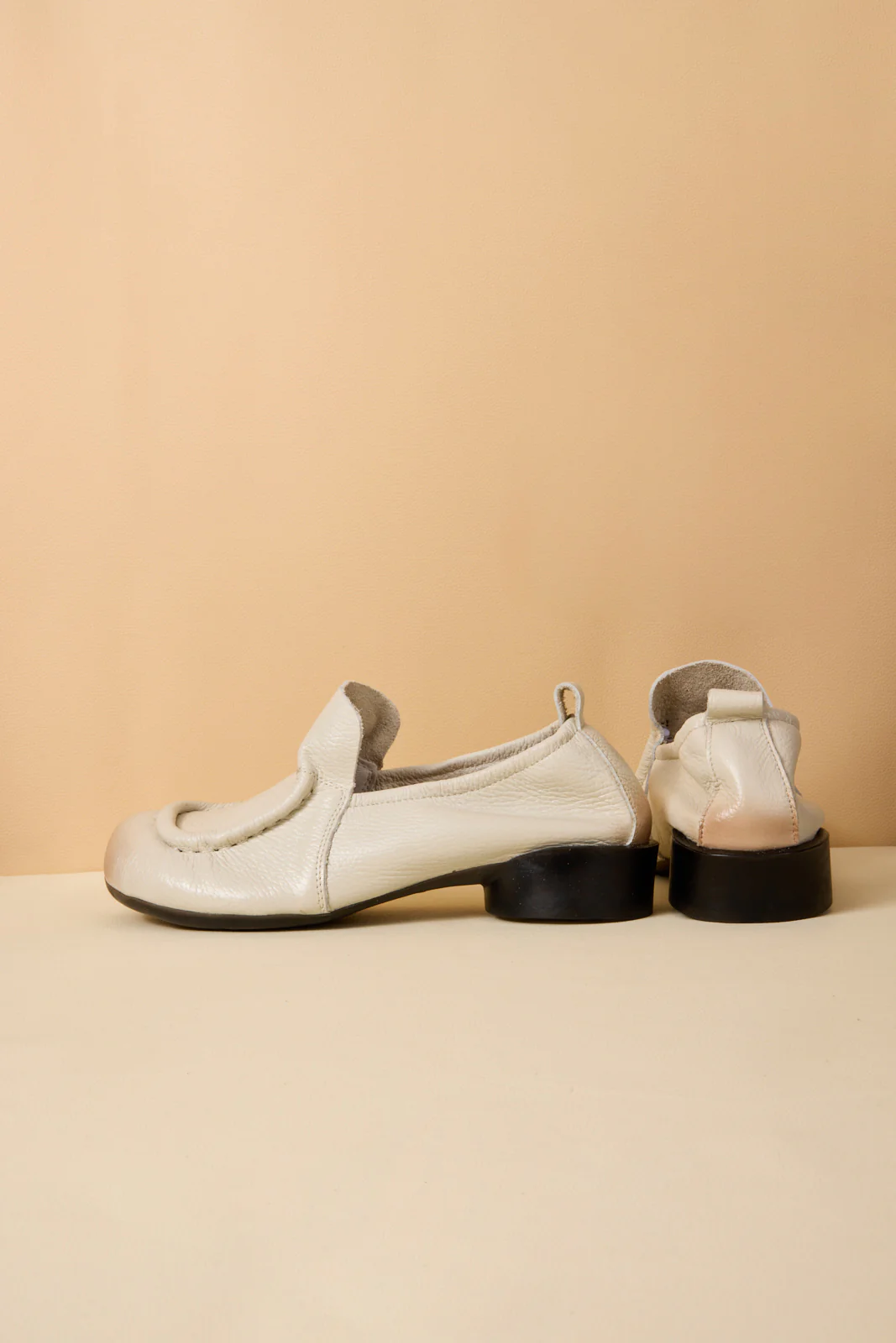Rumour Has It | Nolita Leather Loafer - Cream - Image 10