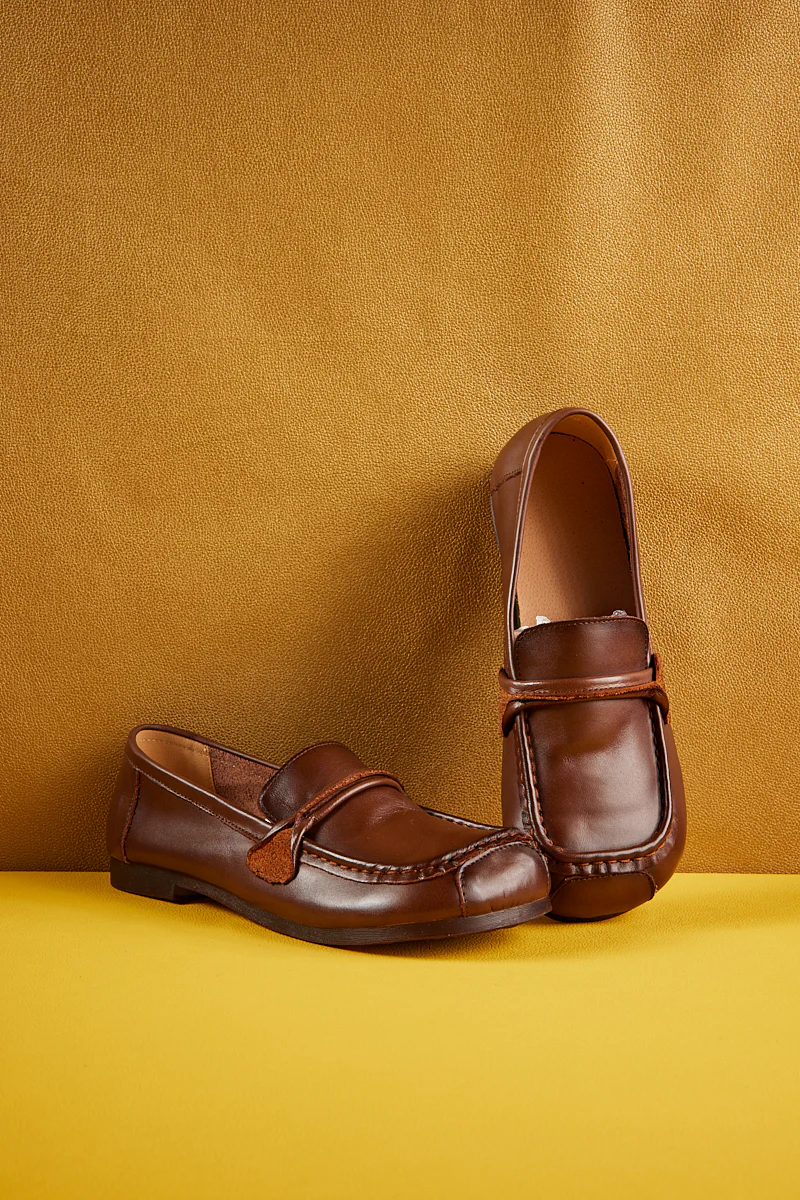 Rumour Has It | Serious Leisure Leather Loafer - Brown - Image 10