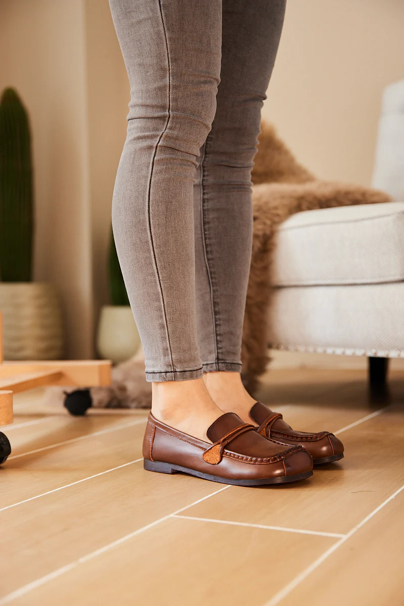Rumour Has It | Serious Leisure Leather Loafer - Brown - Image 3