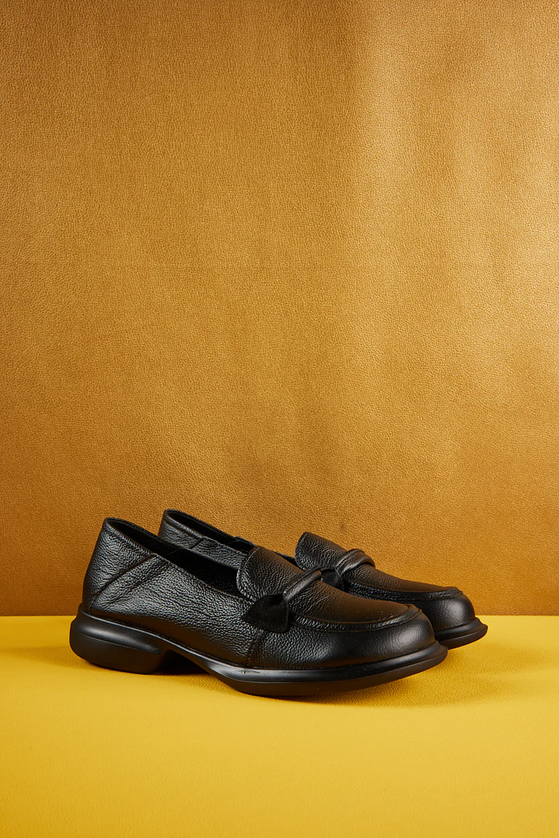 Rumour Has It | Simple Your Way Leather Loafer - Black - Image 8