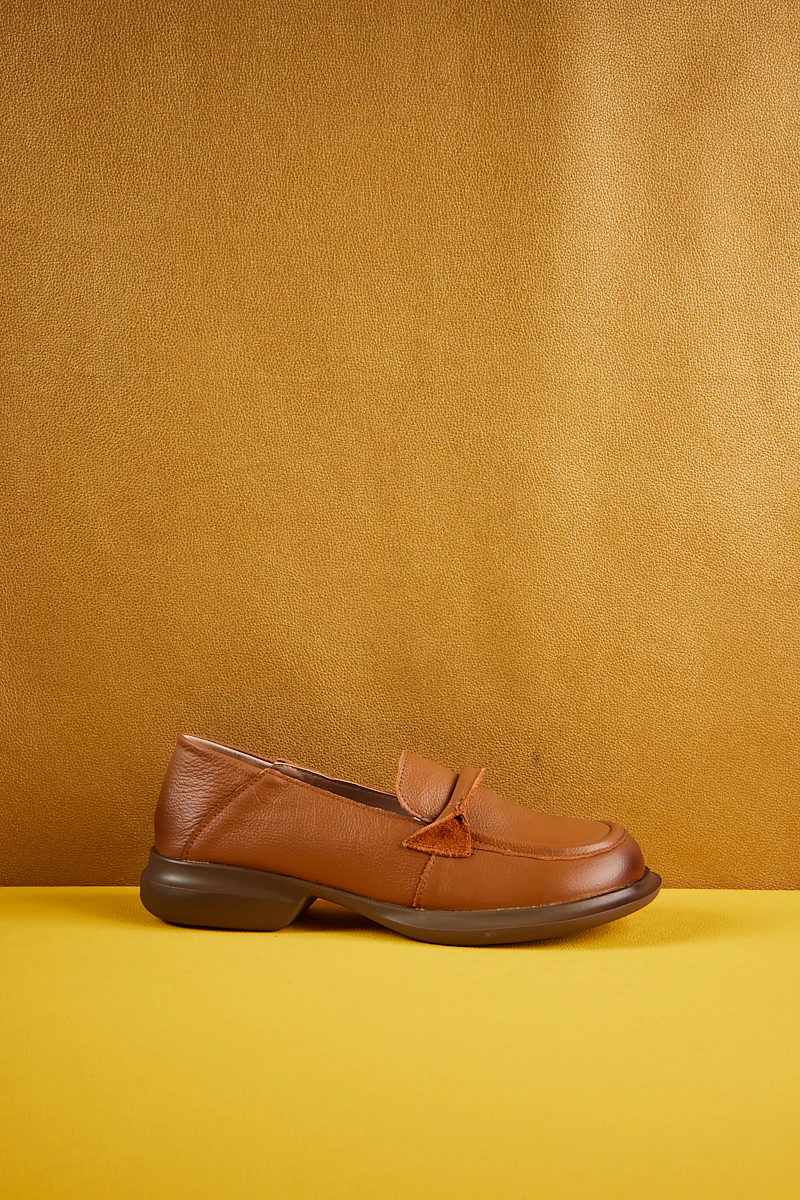 Rumour Has It | Simple Your Way Leather Loafer - Brown - Image 11