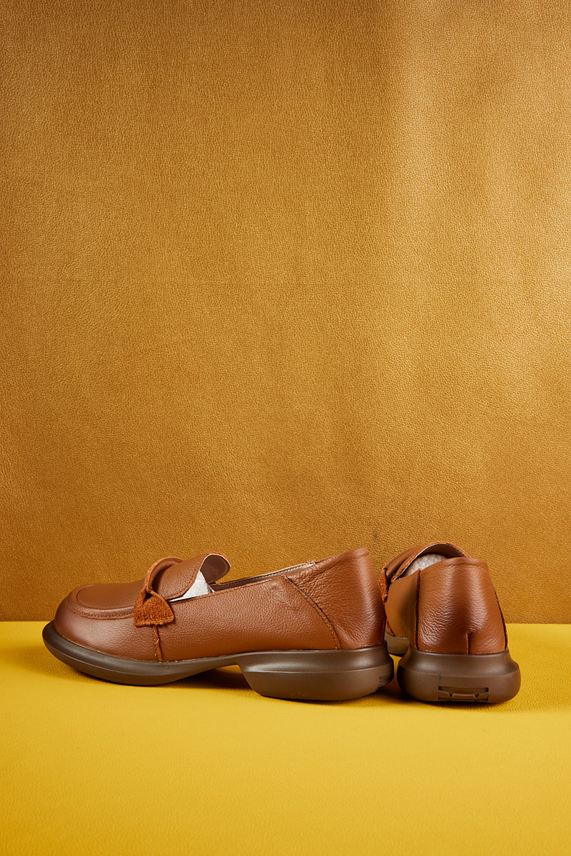 Rumour Has It | Simple Your Way Leather Loafer - Brown - Image 12
