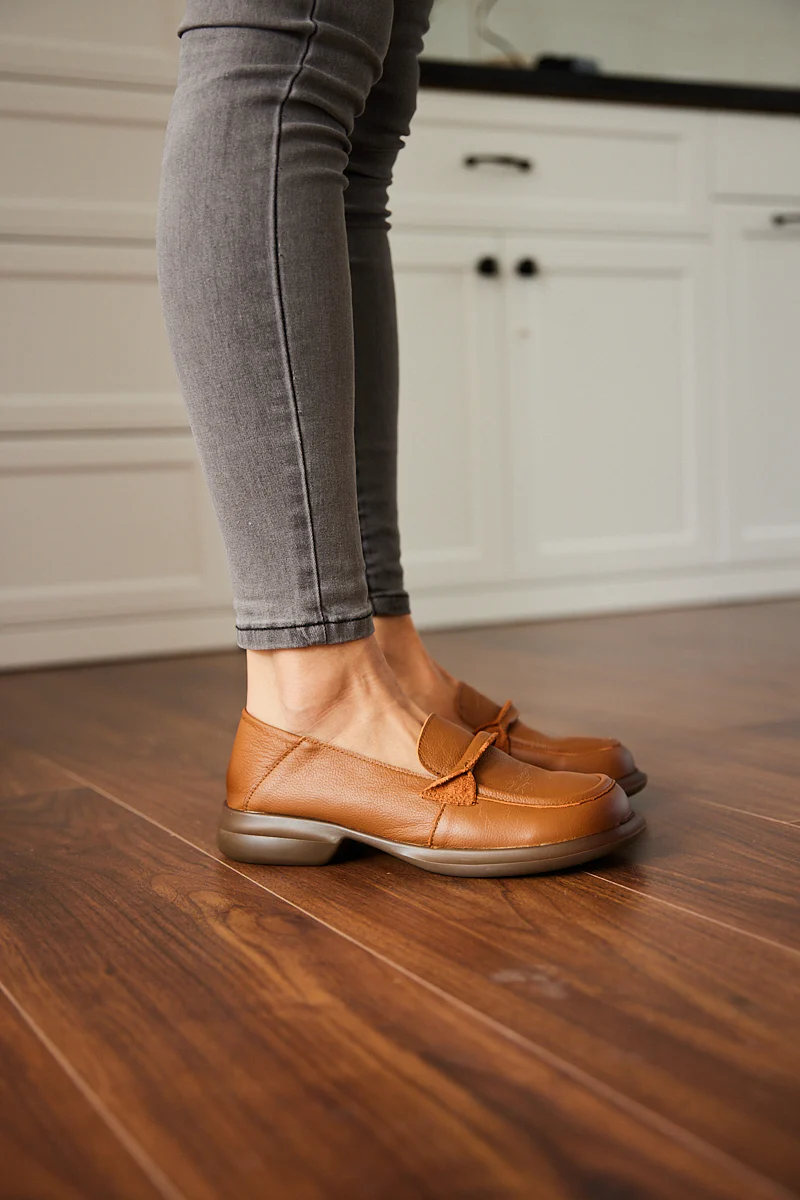 Rumour Has It | Simple Your Way Leather Loafer - Brown - Image 7