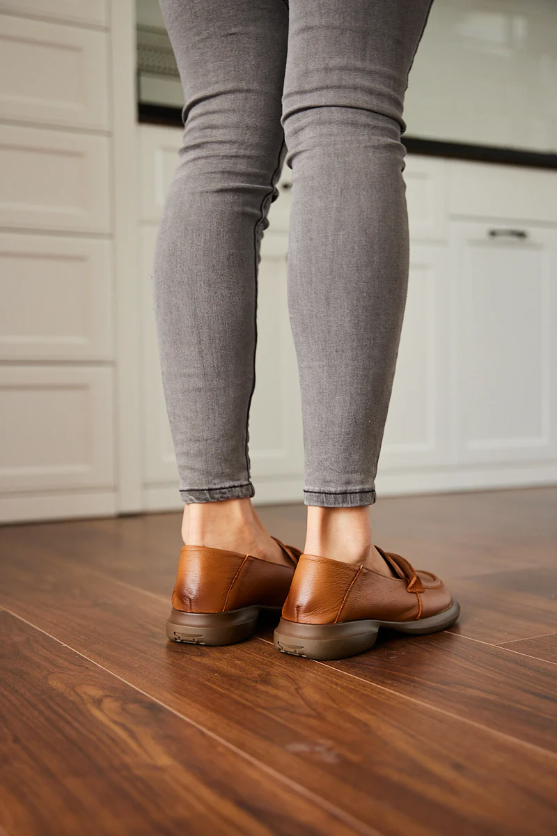 Rumour Has It | Simple Your Way Leather Loafer - Brown - Image 8