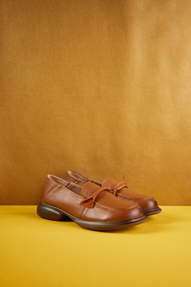 Rumour Has It | Simple Your Way Leather Loafer - Brown - Image 9