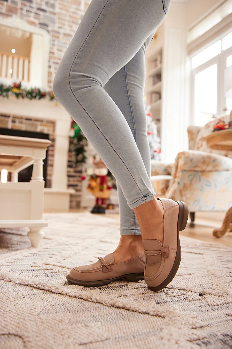 Rumour Has It | Simple Your Way Leather Loafer - Neutral - Image 2