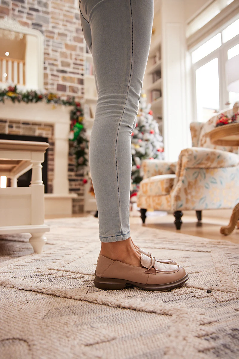 Rumour Has It | Simple Your Way Leather Loafer - Neutral - Image 3