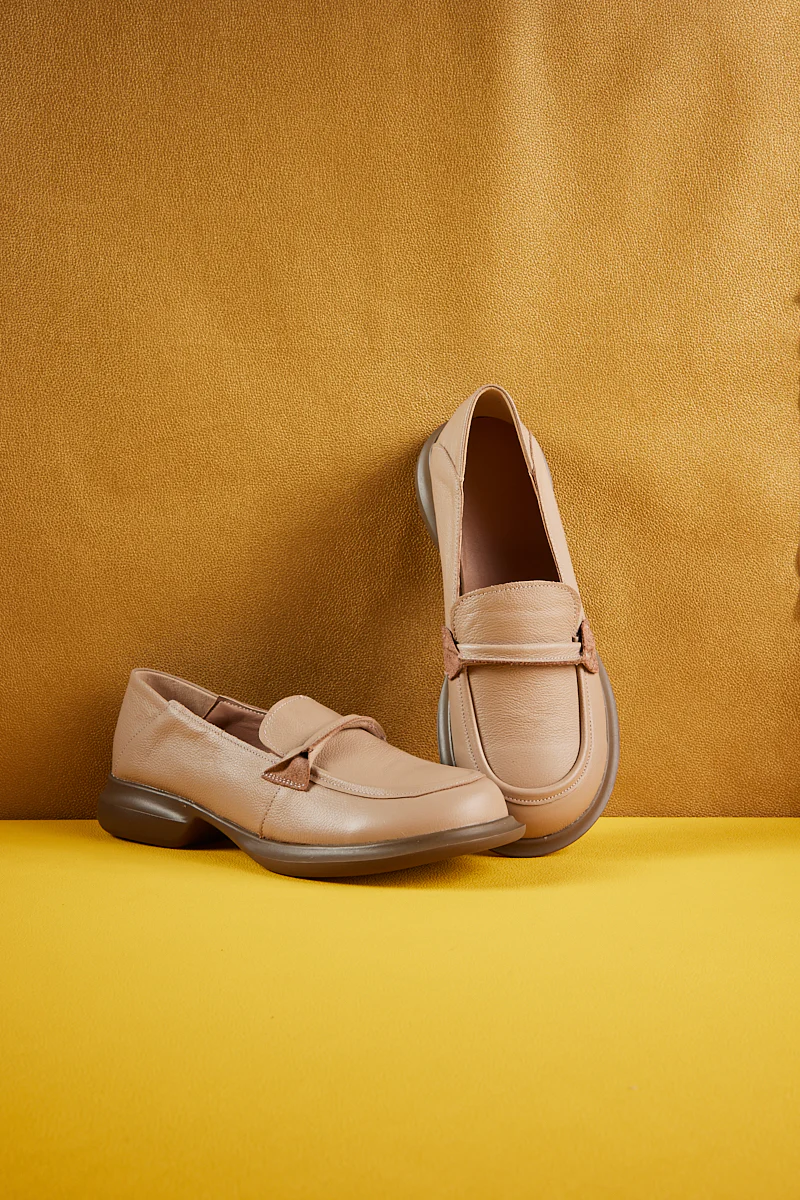Rumour Has It | Simple Your Way Leather Loafer - Neutral - Image 9