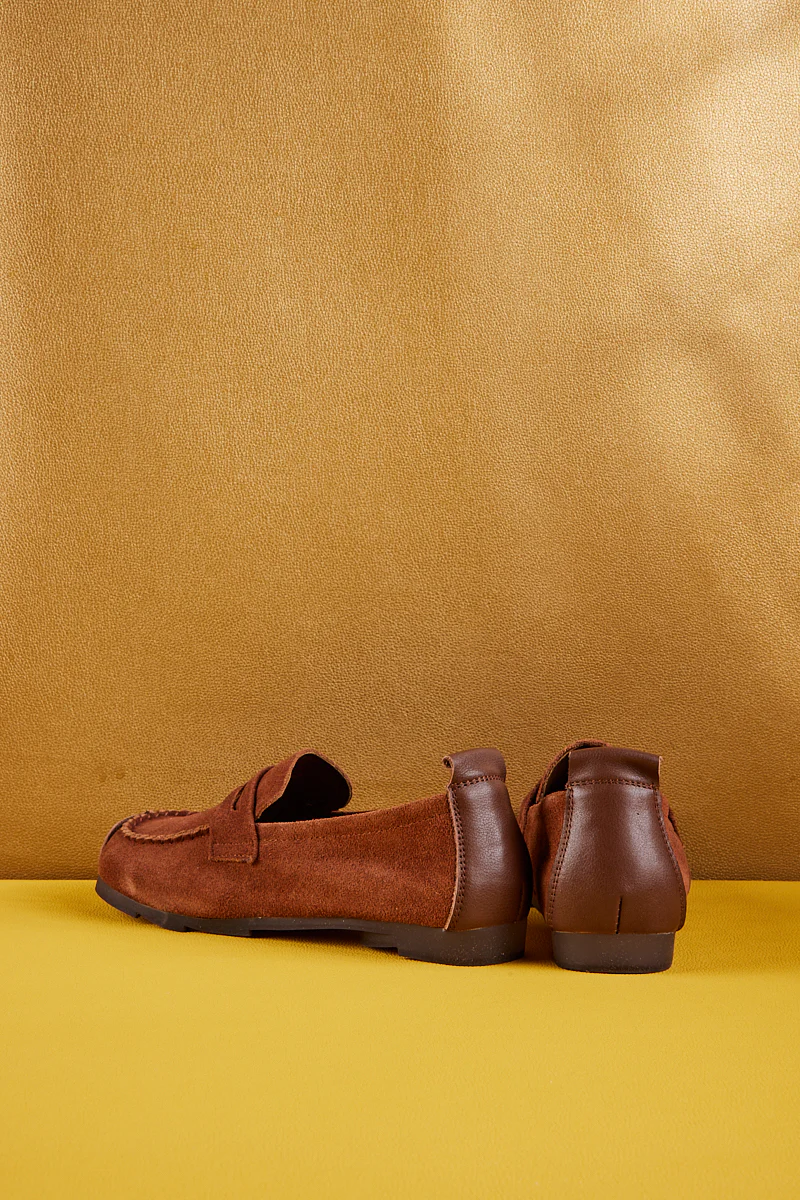 Rumour Has It | Walk It Suede Moccasin Loafer - Brown - Image 10