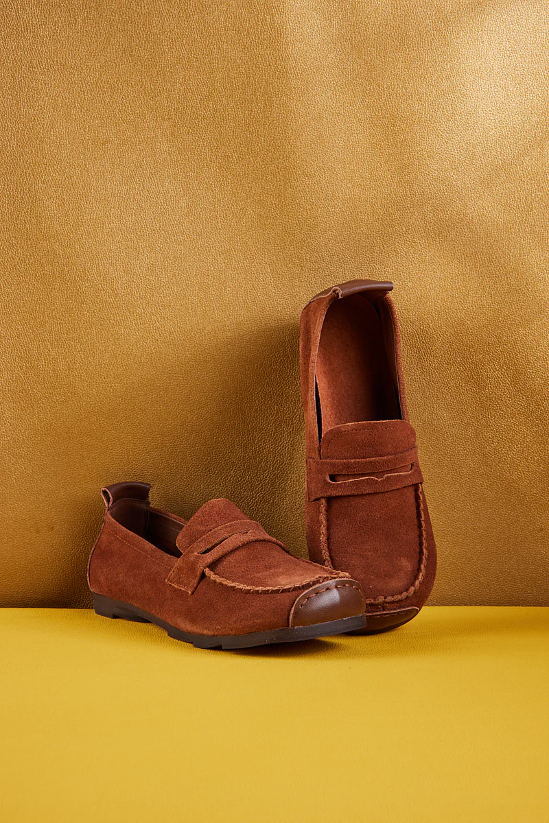 Rumour Has It | Walk It Suede Moccasin Loafer - Brown - Image 7