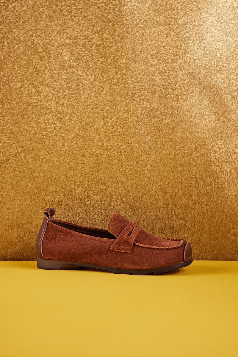 Rumour Has It | Walk It Suede Moccasin Loafer - Brown - Image 9