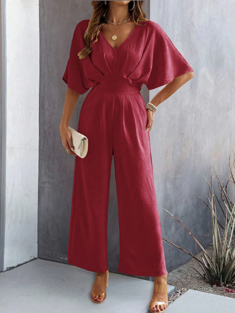Sangria Sway Wide Leg Jumpsuit - Image 9