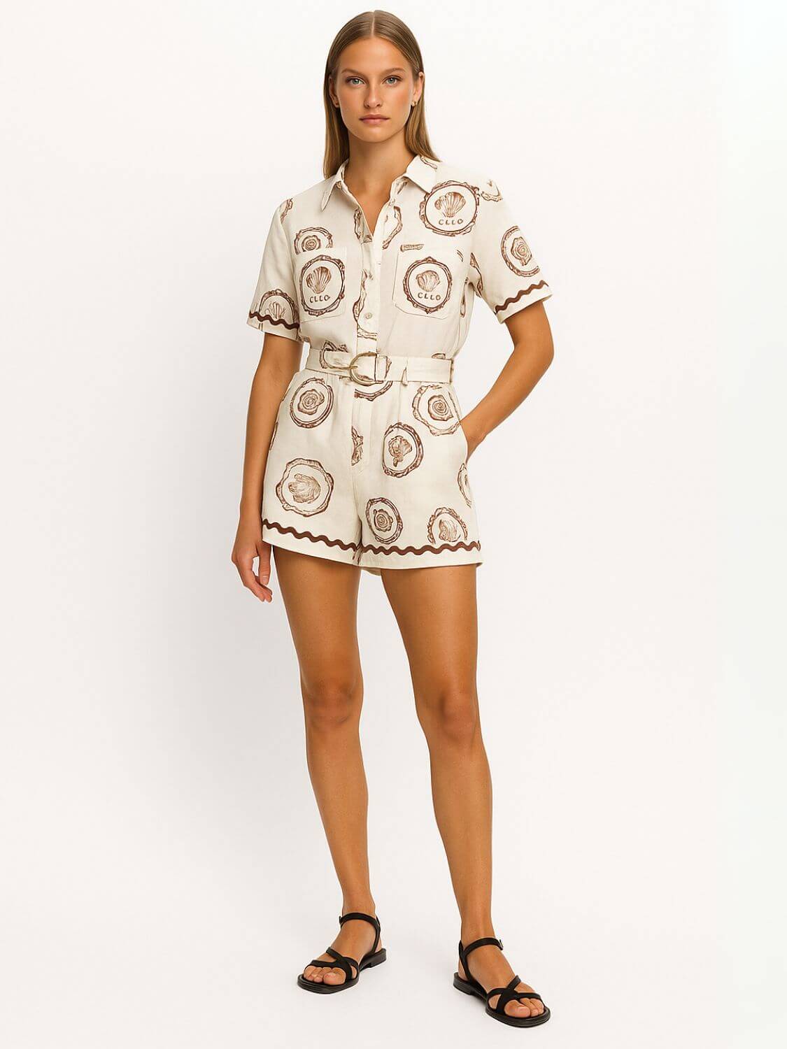 Shell Ciao Front Shirt Romper - Image 4