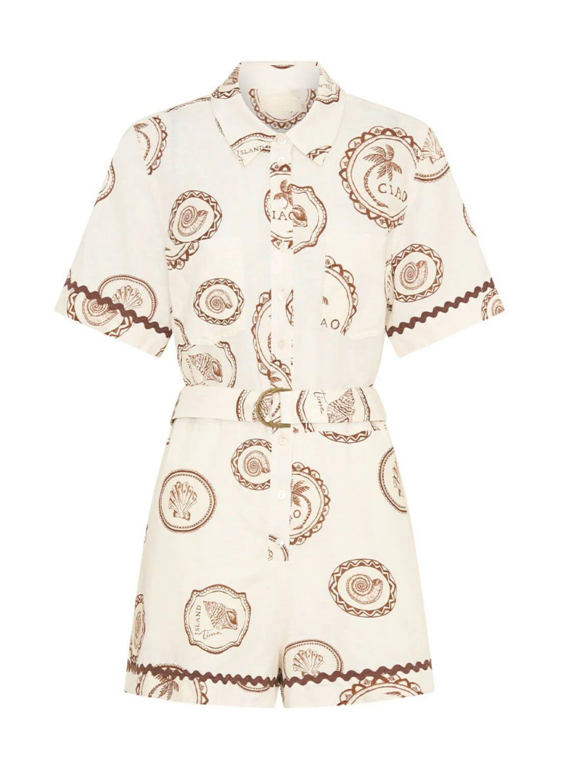 Shell Ciao Front Shirt Romper - Image 7