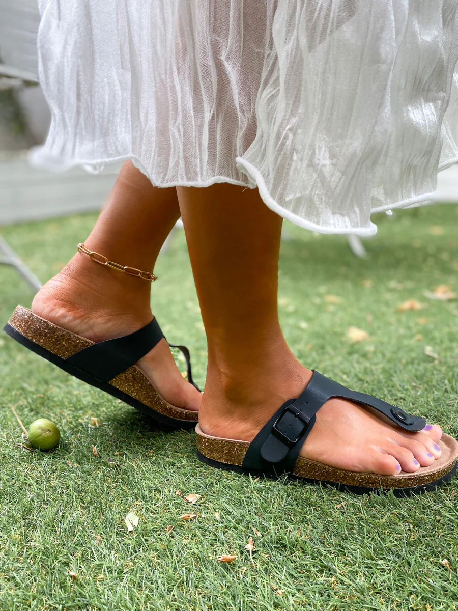 Signature T-Strap Sandals -MAIBULUN - Image 7