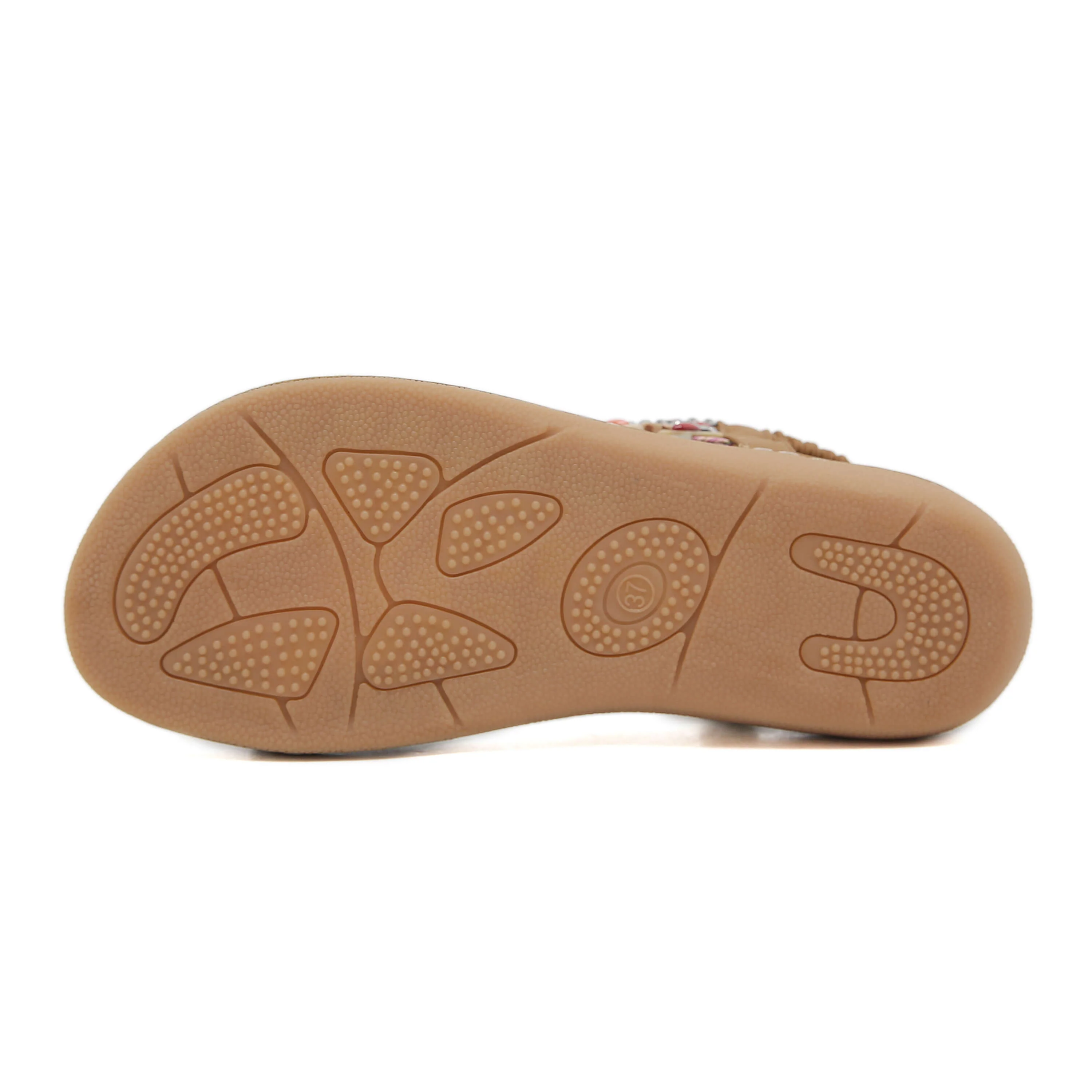 Siketu | Abbie Beaded Boho Thong Sandal - tan - Image 6