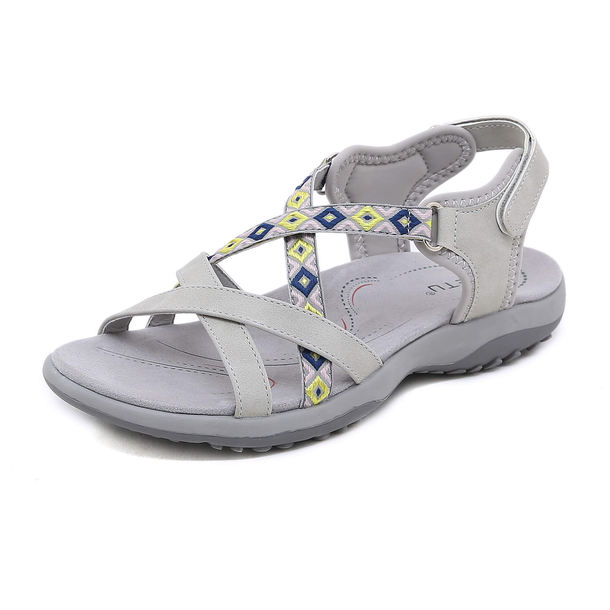 Siketu | Abstract Embroidered Footbed Sandal - Image 12