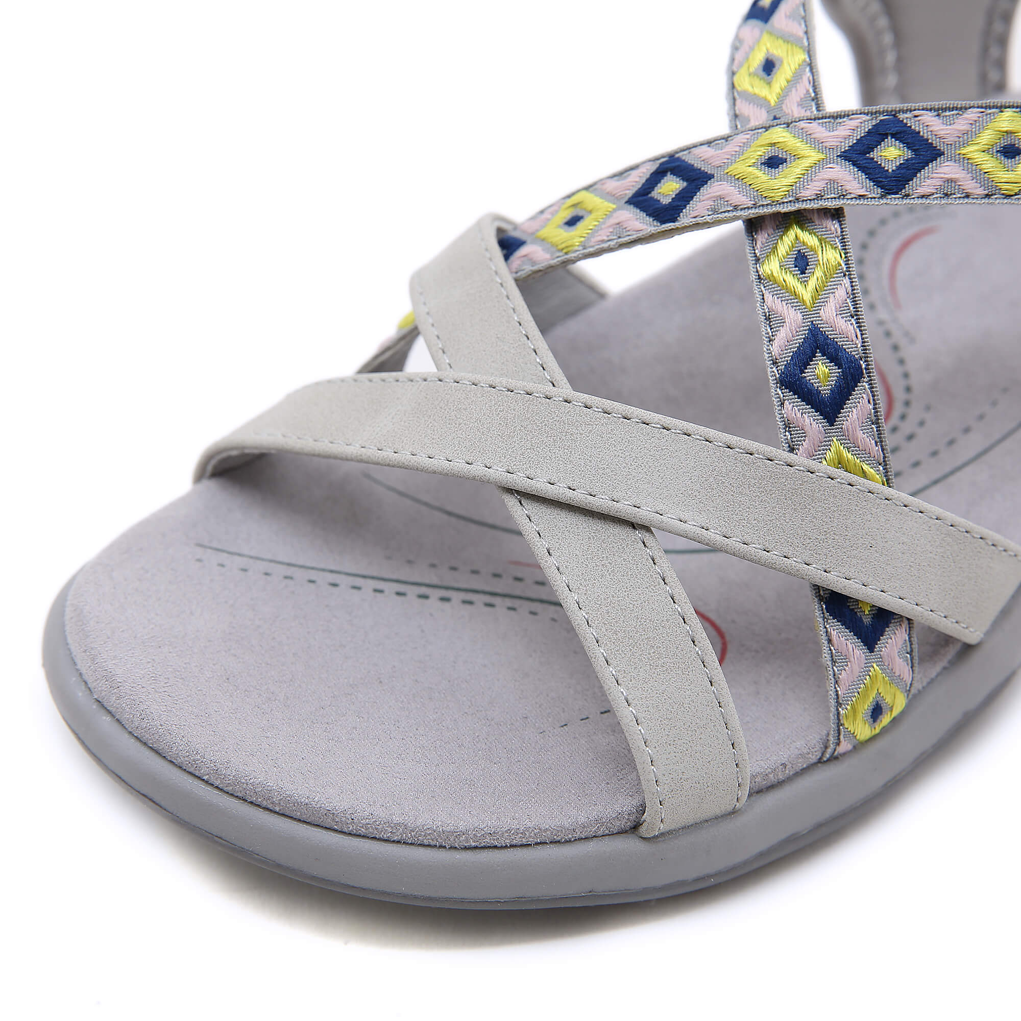 Siketu | Abstract Embroidered Footbed Sandal - Image 14