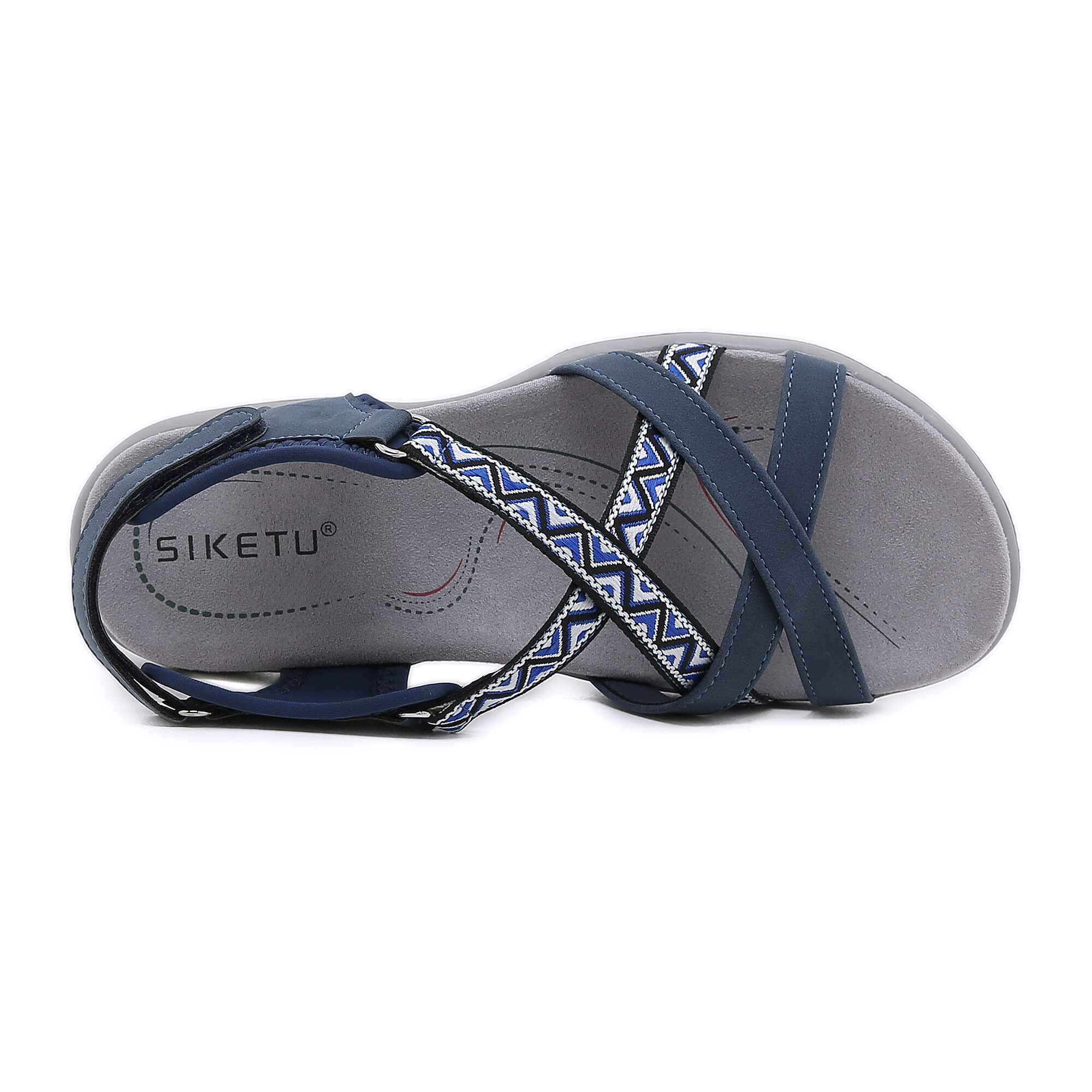 Siketu | Abstract Embroidered Footbed Sandal - Image 5