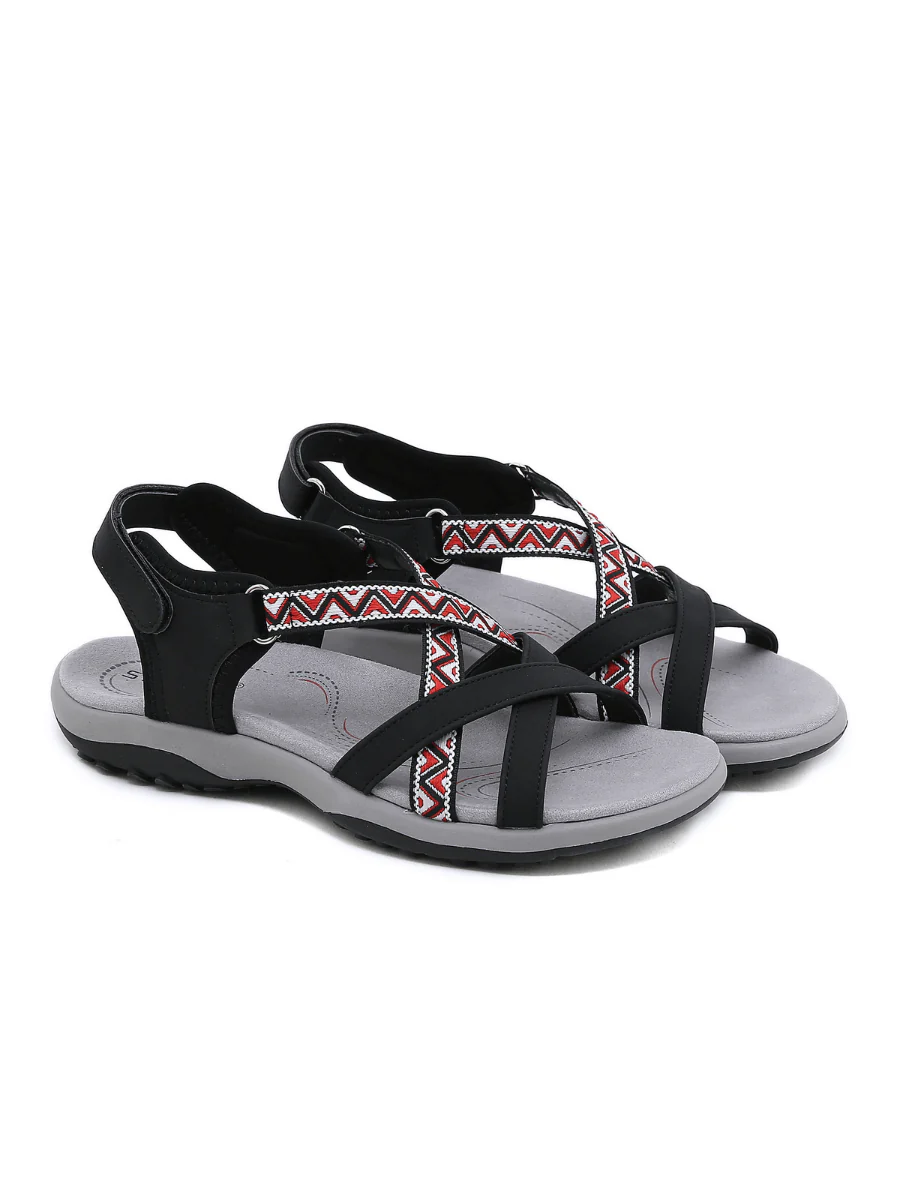 Siketu | Abstract Embroidered Footbed Sandal - Image 7