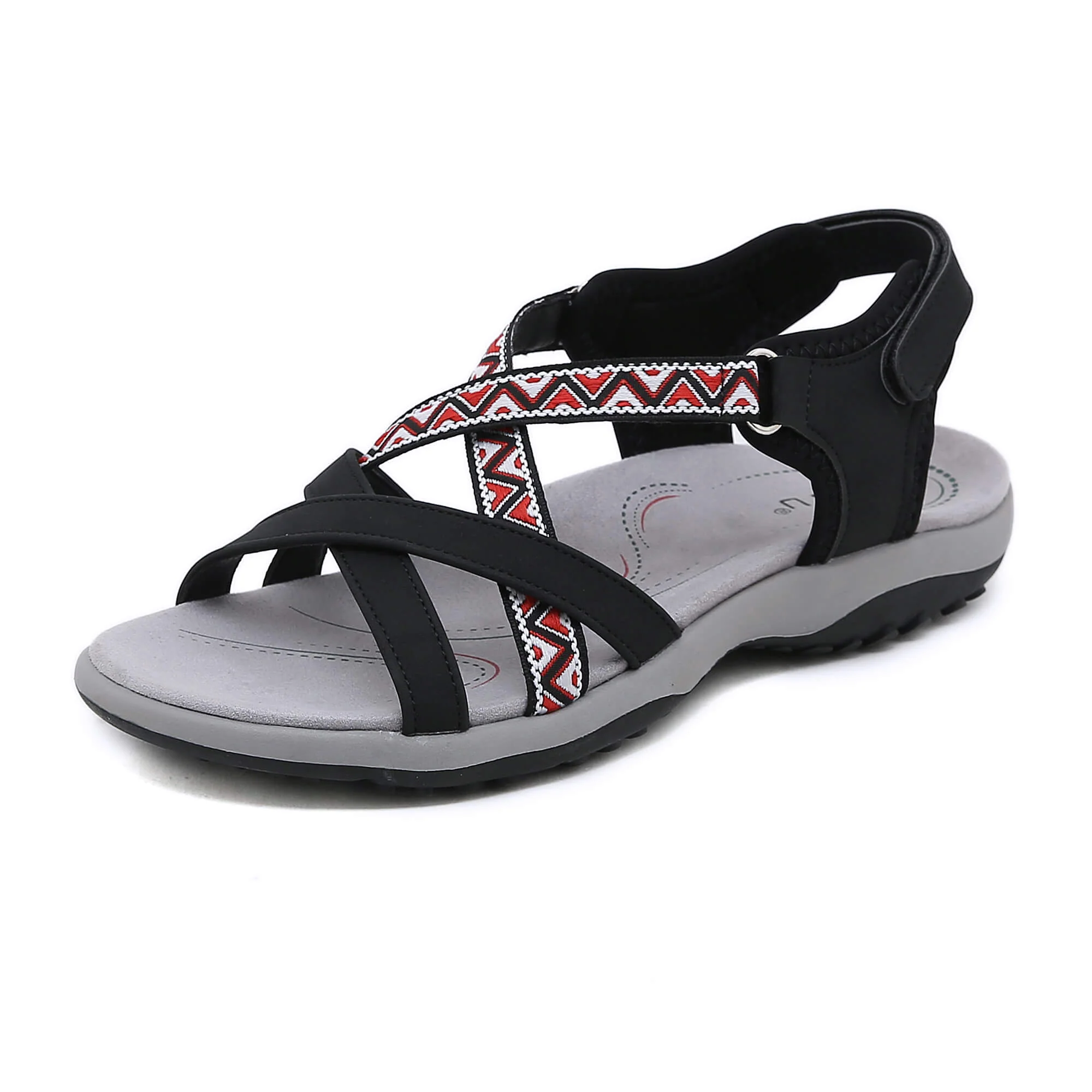 Siketu | Abstract Embroidered Footbed Sandal - Image 8