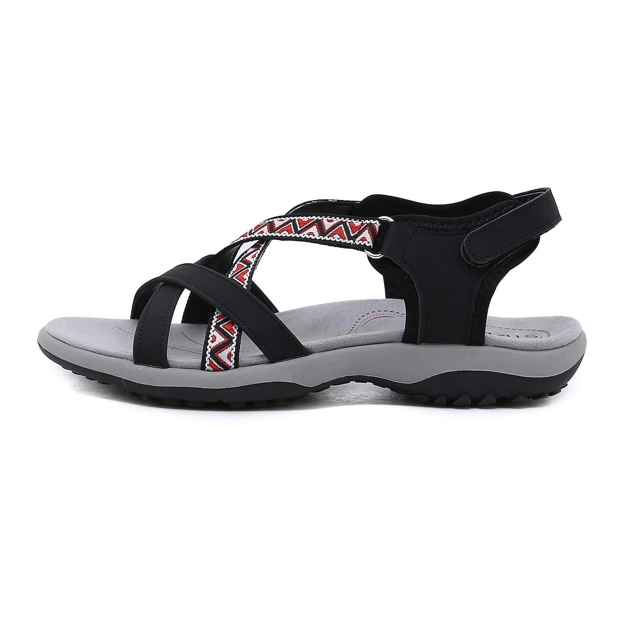 Siketu | Abstract Embroidered Footbed Sandal - Image 9