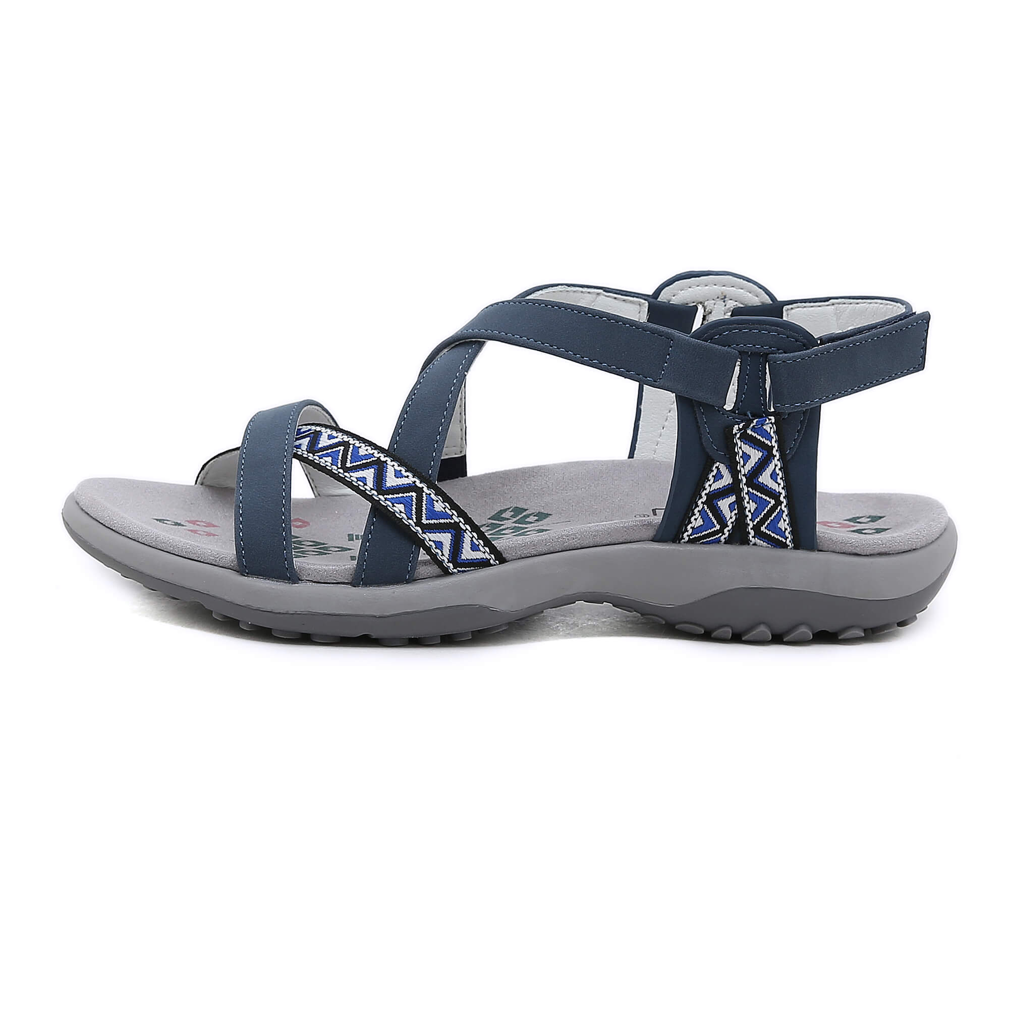 Siketu | Abstract Embroidered Strap Comfy Sandal - Image 11