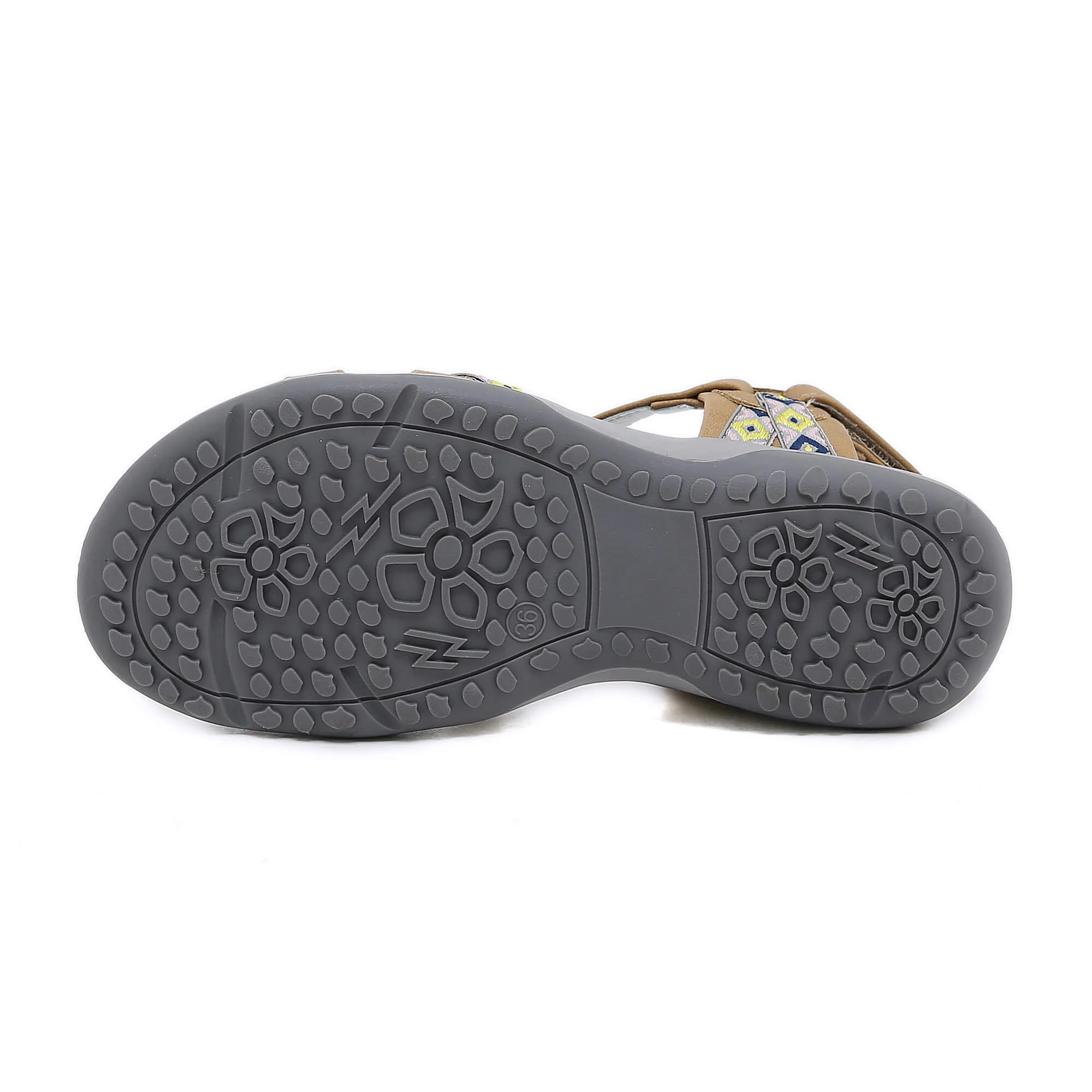 Siketu | Abstract Embroidered Strap Comfy Sandal - Image 6
