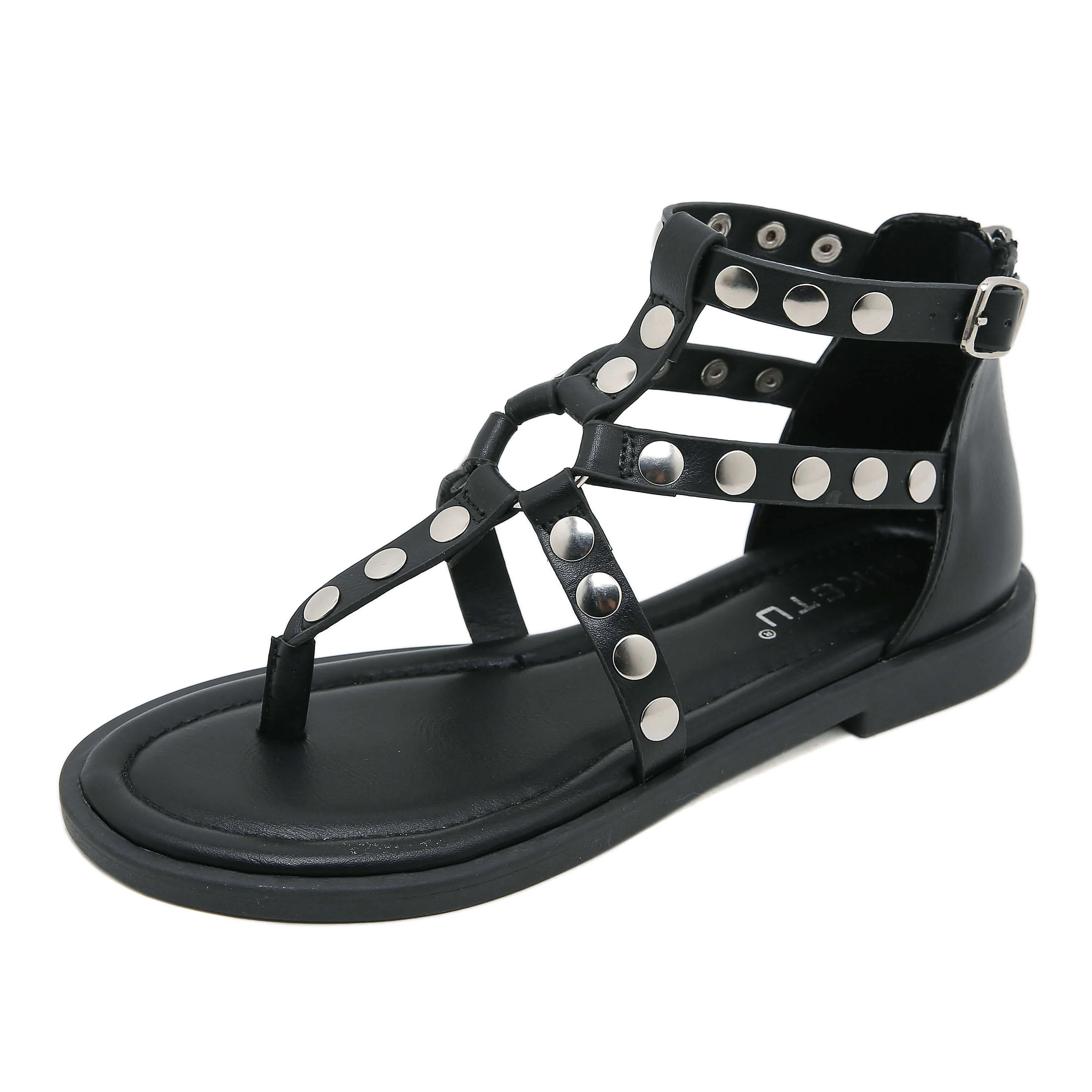 Siketu | Asha Studded Gladiator Sandal - black - Image 3