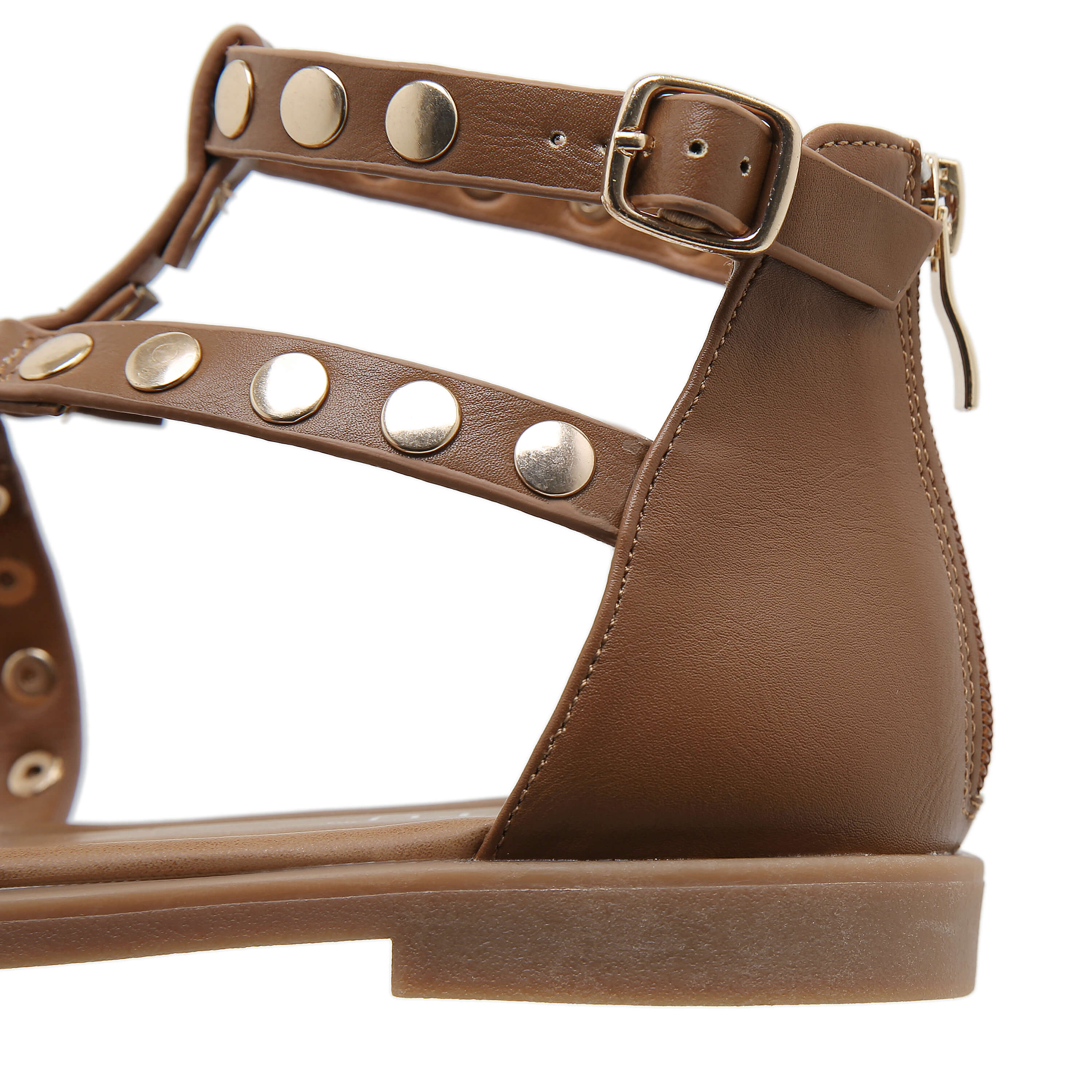 Siketu | Asha Studded Gladiator Sandal - khaki - Image 6