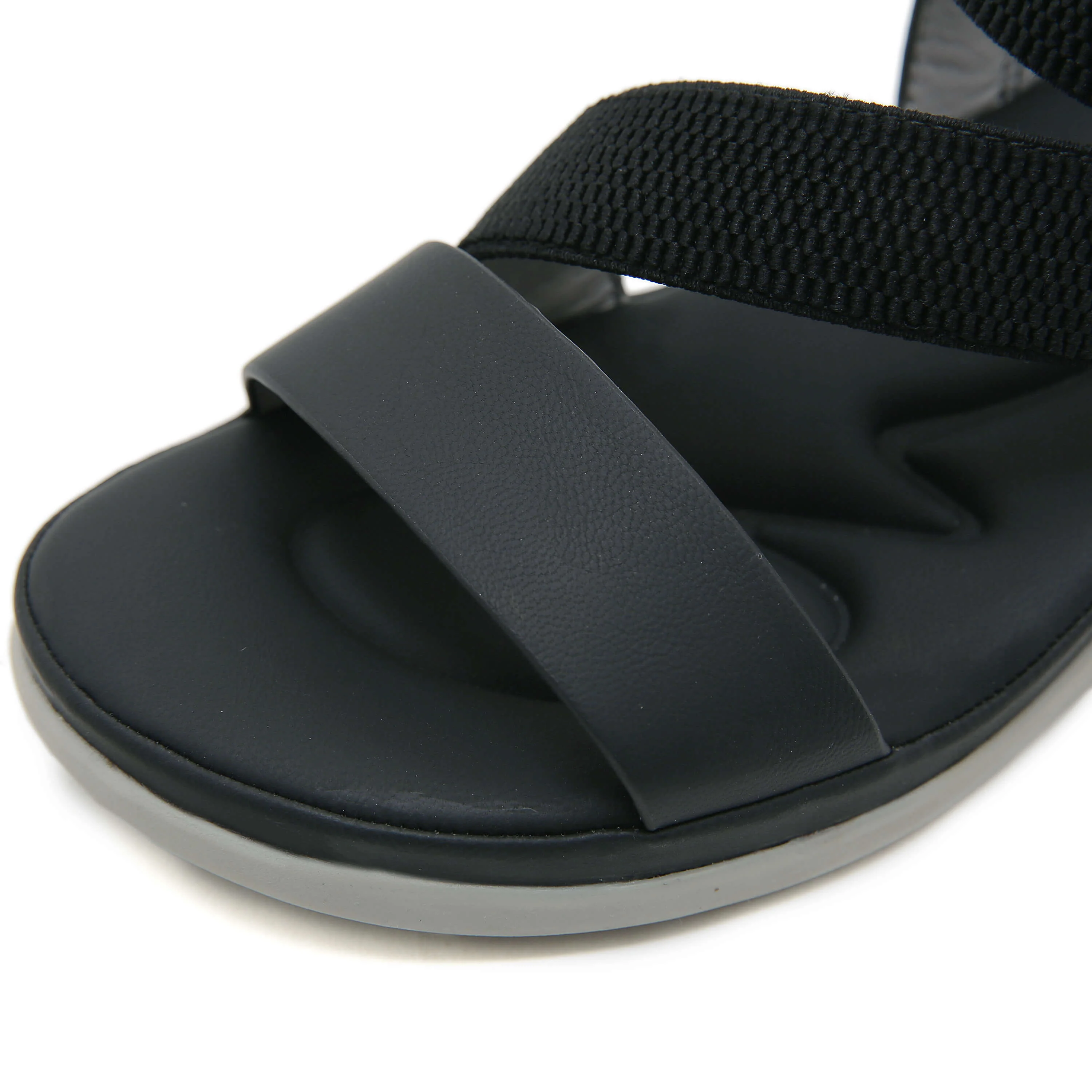 Siketu | Carmela Cushioned Footbed Sandal - Black - Image 5