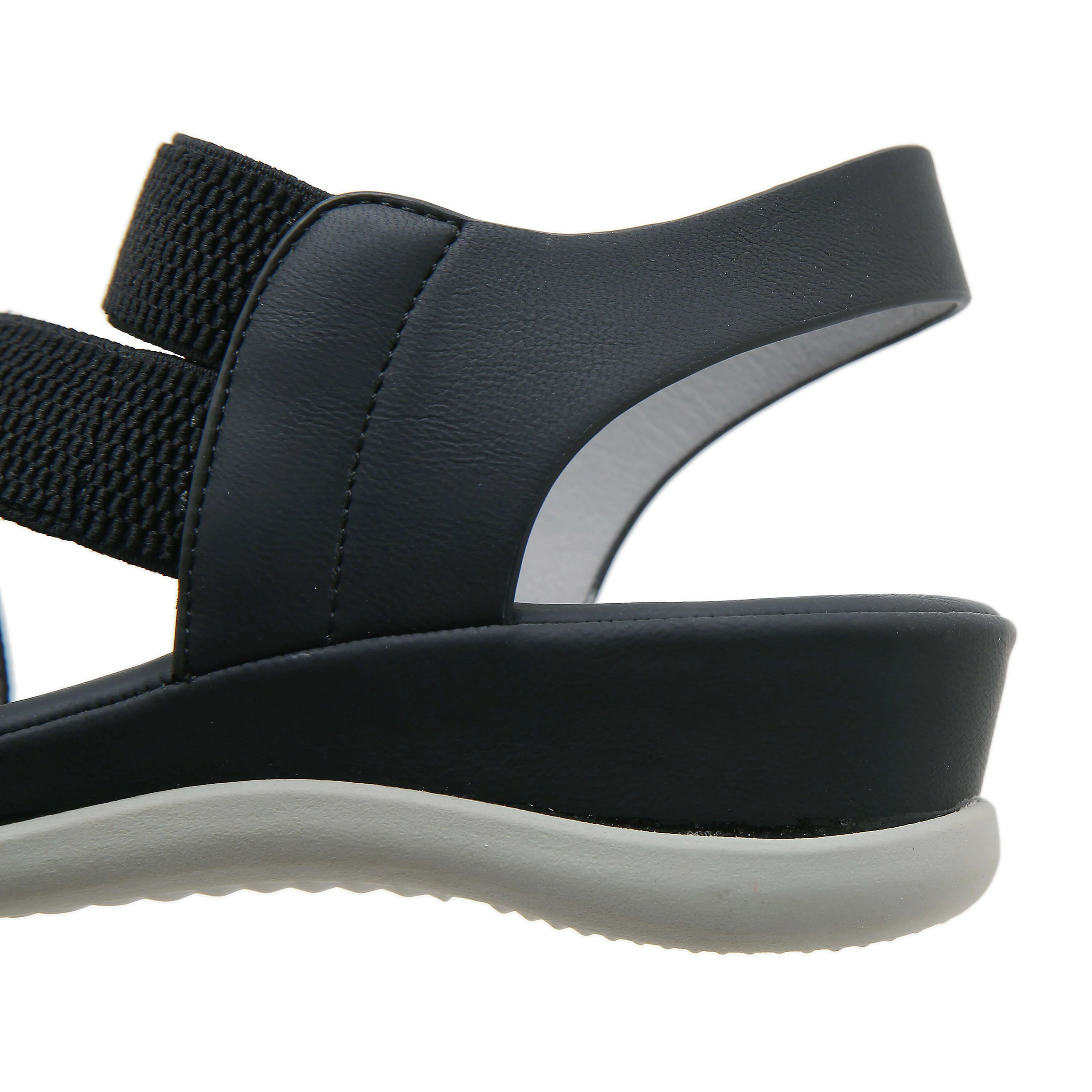 Siketu | Carmela Cushioned Footbed Sandal - Black - Image 6