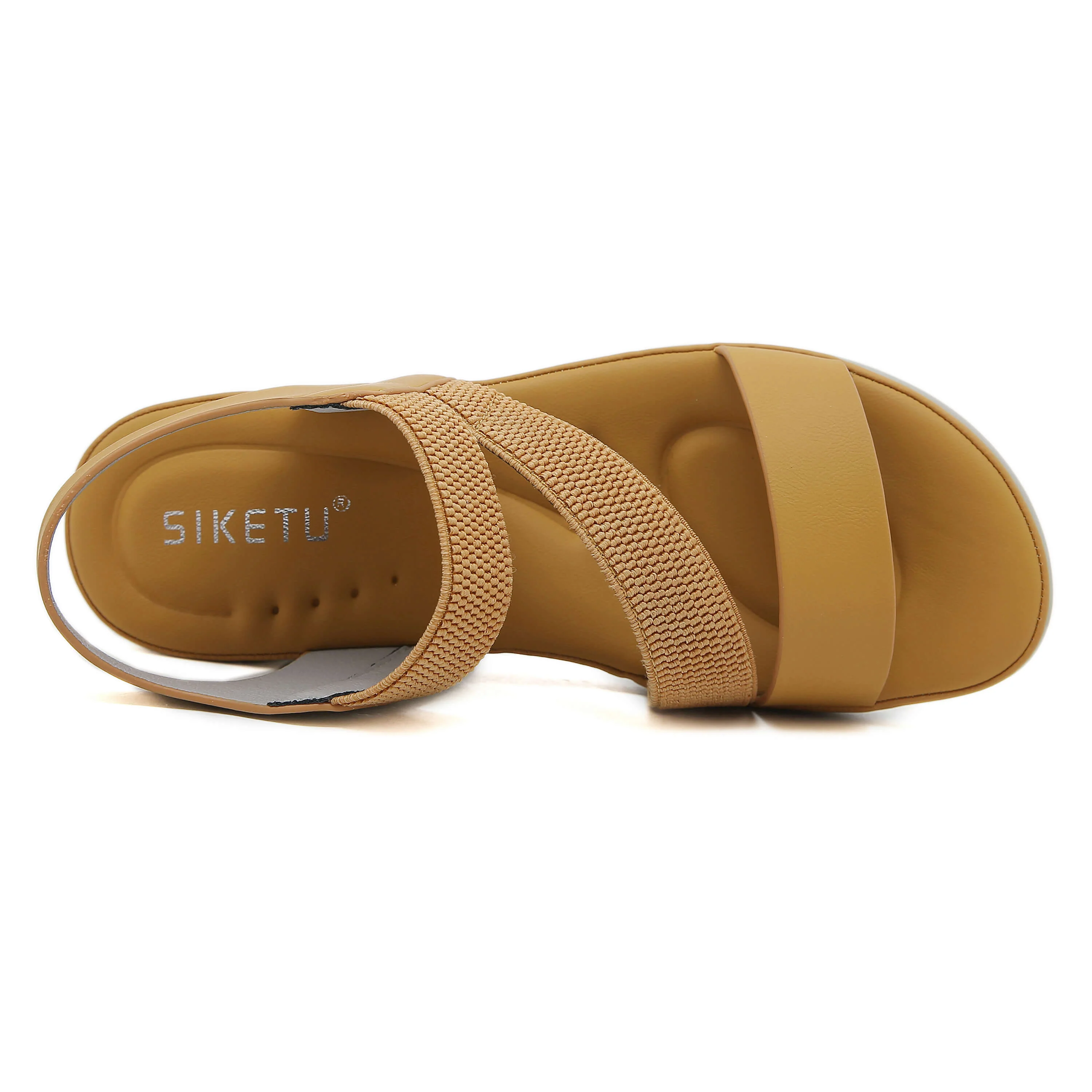 Siketu | Carmela Cushioned Footbed Sandal - Mustard - Image 5