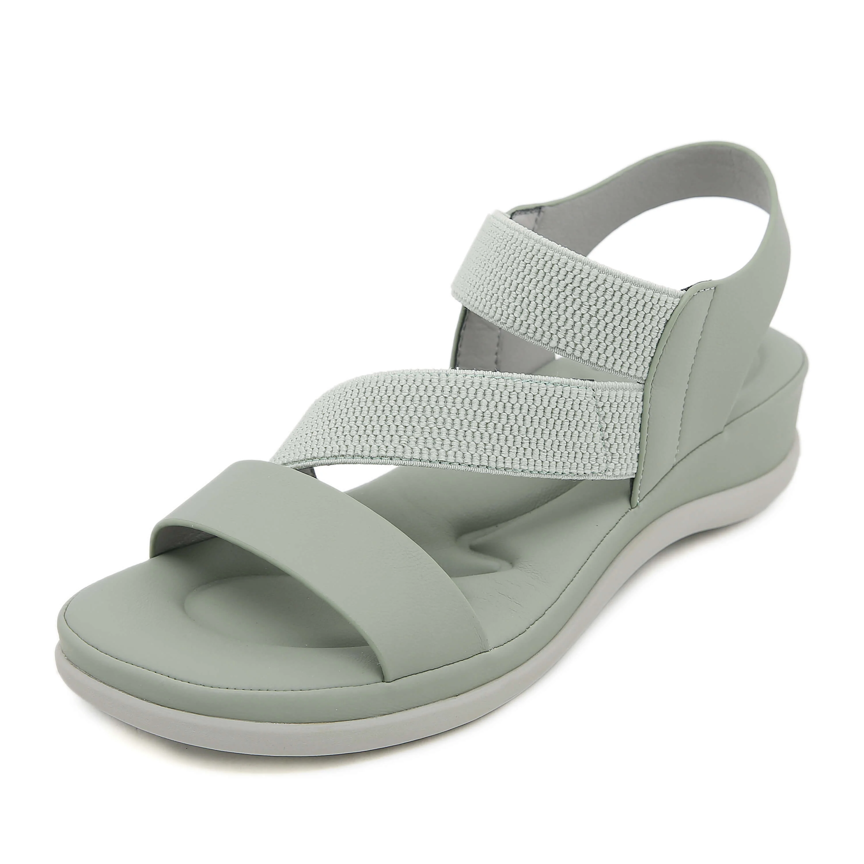 Siketu | Carmela Cushioned Footbed Sandal - Sage - Image 2