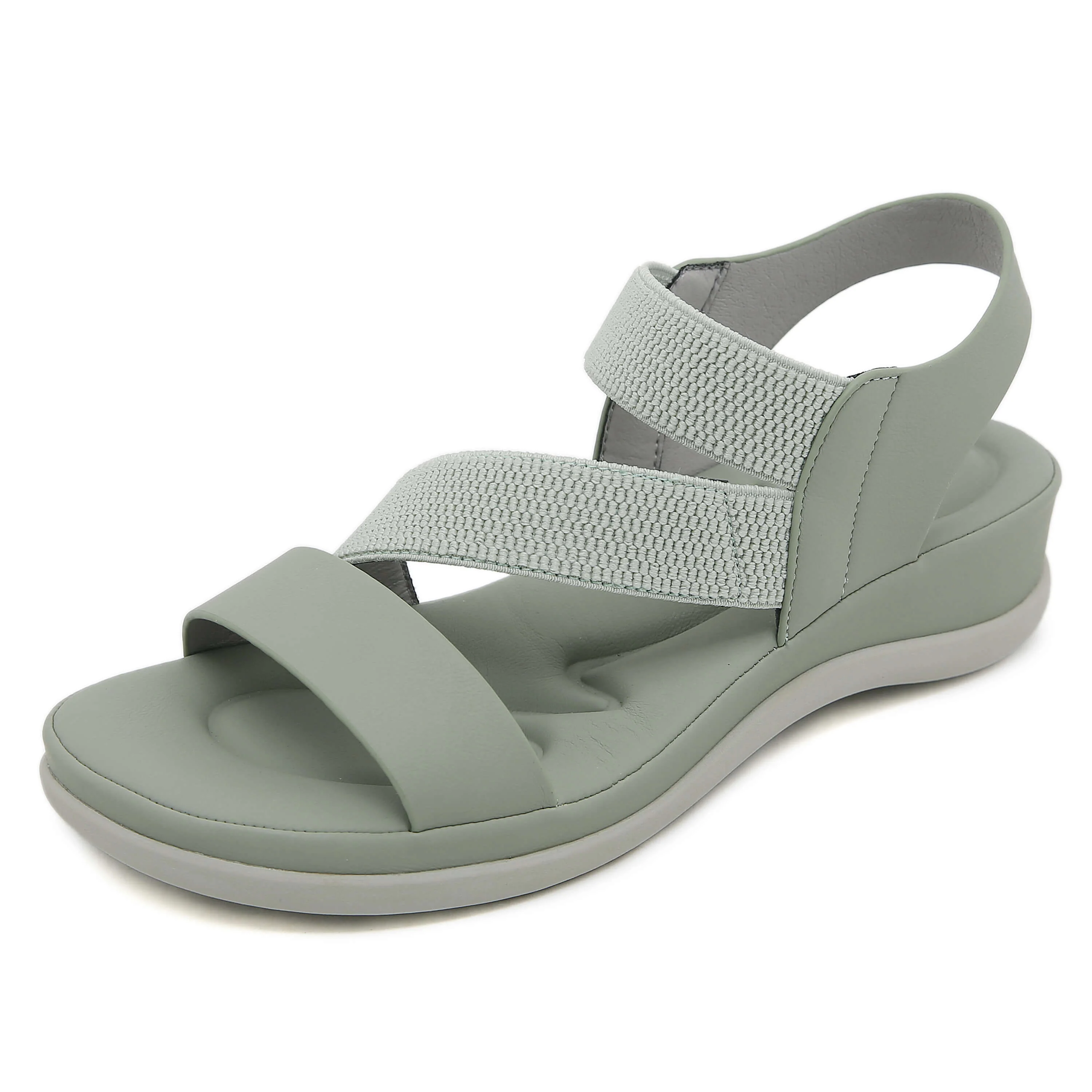 Siketu | Carmela Cushioned Footbed Sandal - Sage - Image 3
