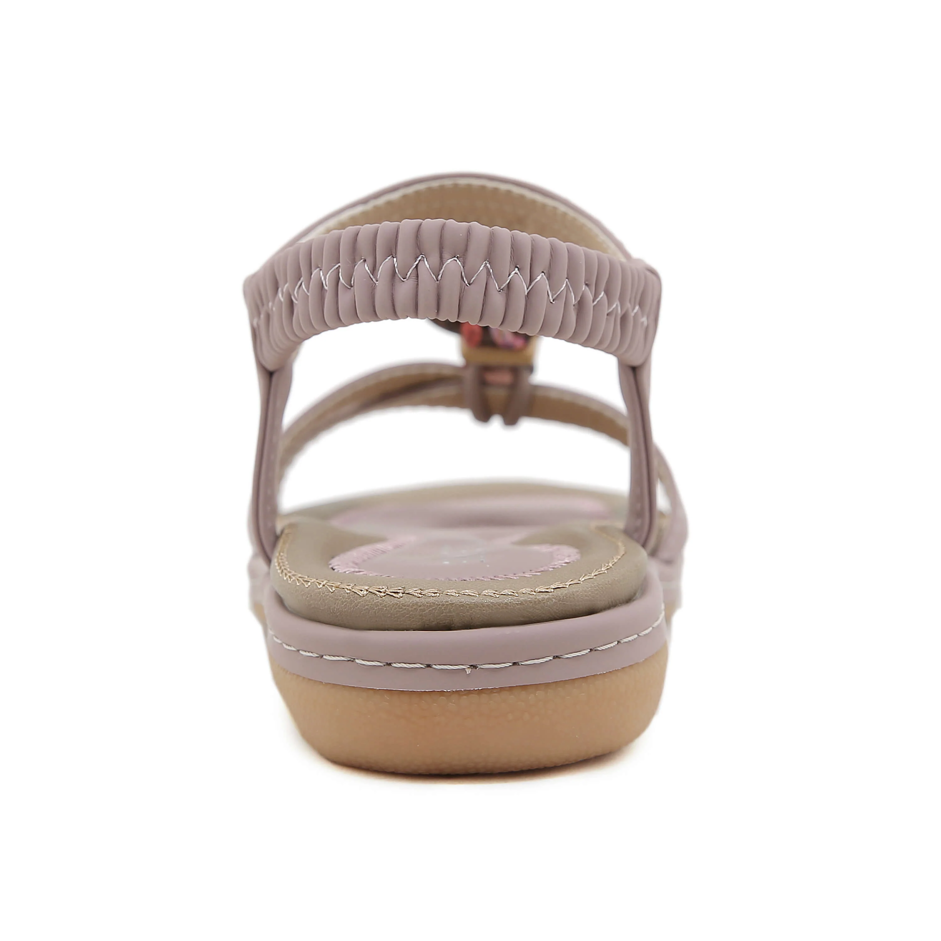 Siketu | Concentric Beaded Comfort Sandal - mauve - Image 5
