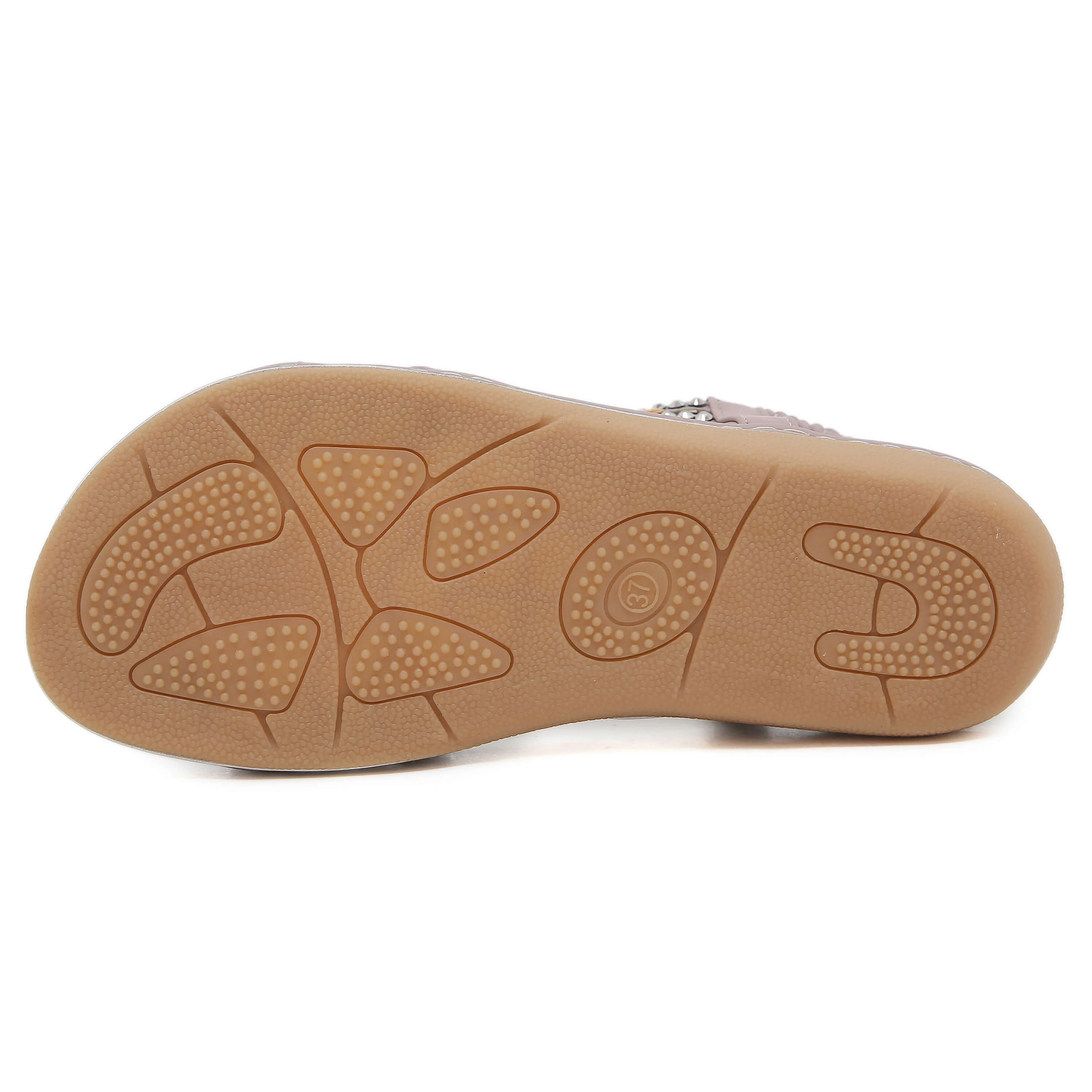 Siketu | Concentric Beaded Comfort Sandal - mauve - Image 7