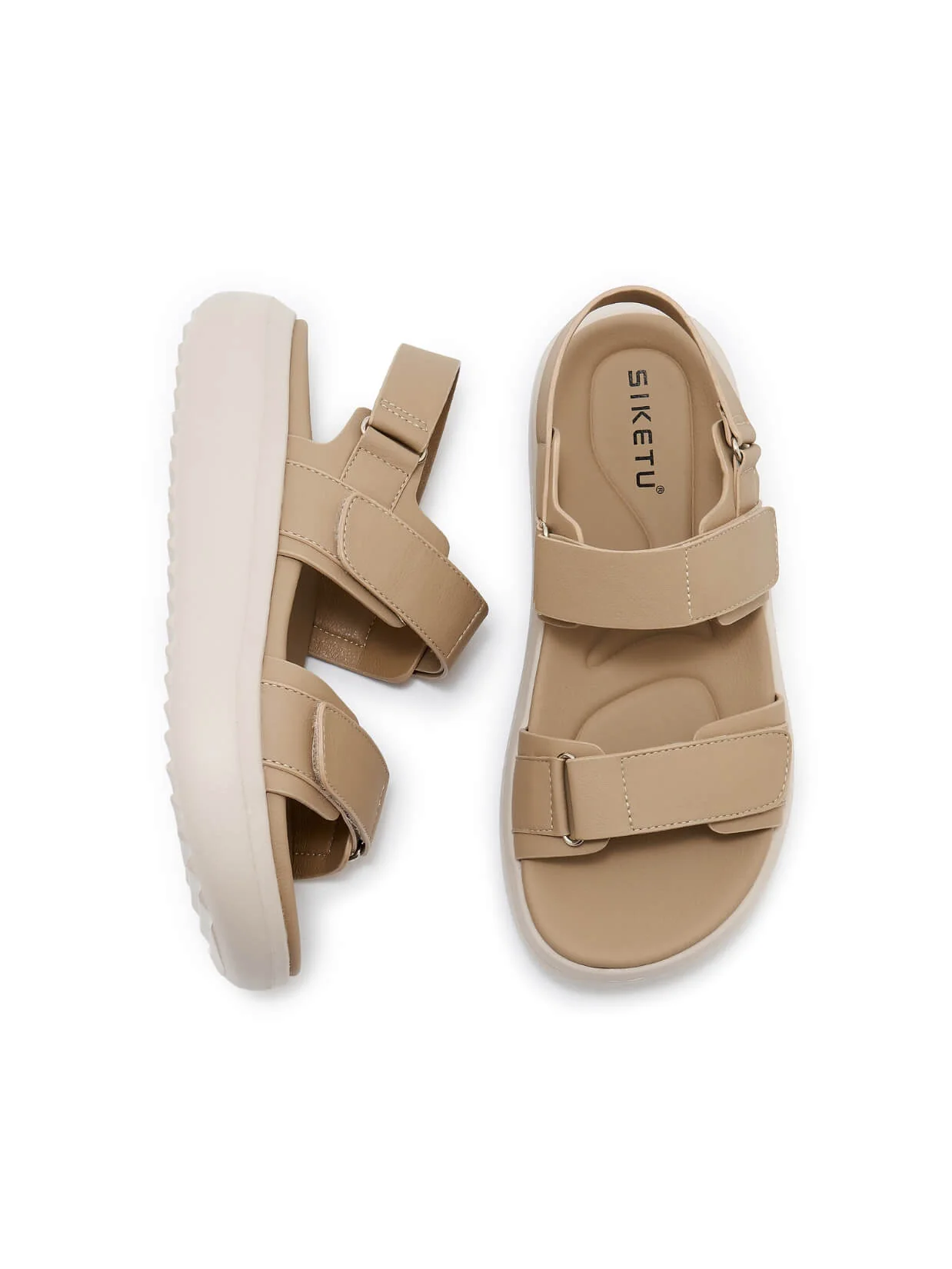 Siketu | Edie Platform Cushioned Slingbacks - khaki - Image 5