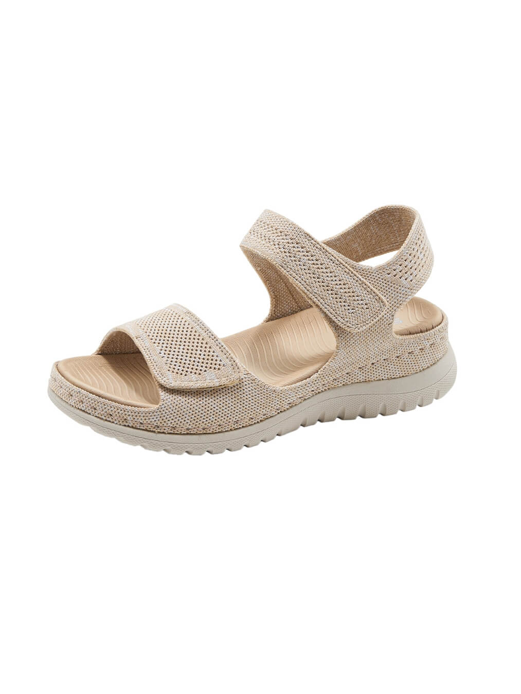 Siketu | Freshly Picked Raffia Cushioned Sandals - beige - Image 2