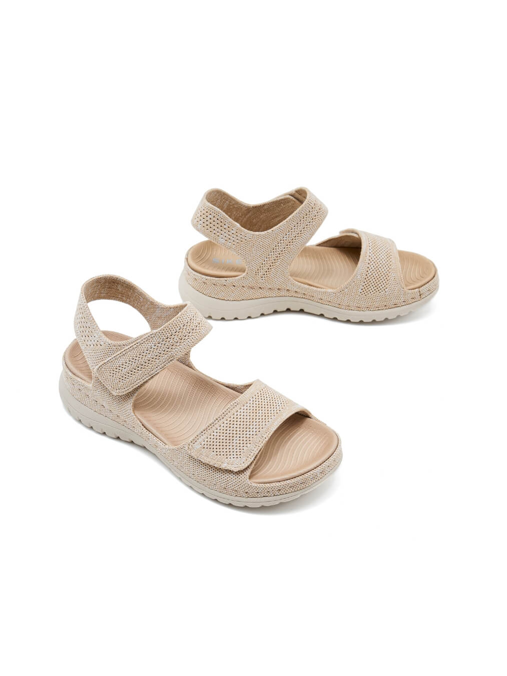 Siketu | Freshly Picked Raffia Cushioned Sandals - beige - Image 3